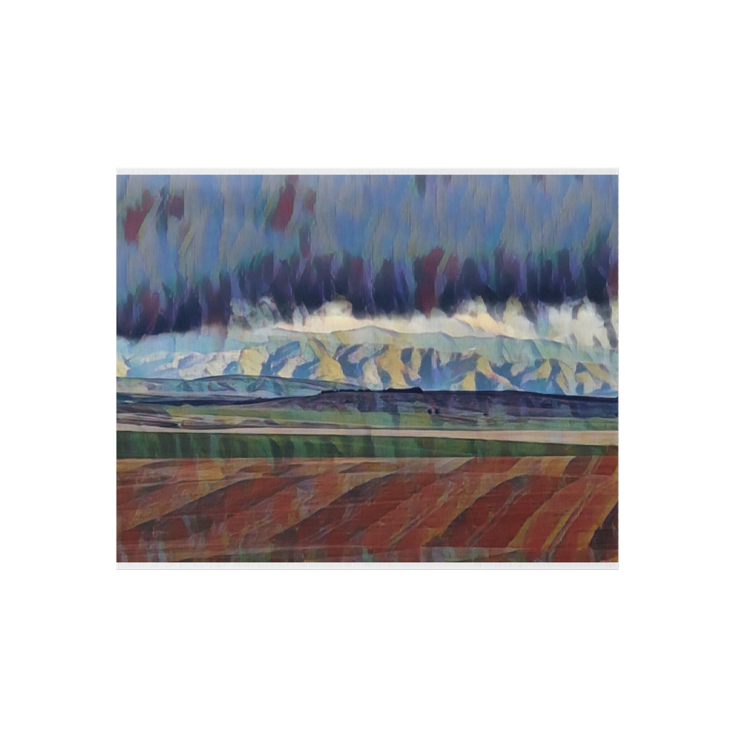 Outdoor Rug ... On-The-Prairie .. "The Storm Is Brewing" ... Central Idaho: November 2023 ... Original Works  ...