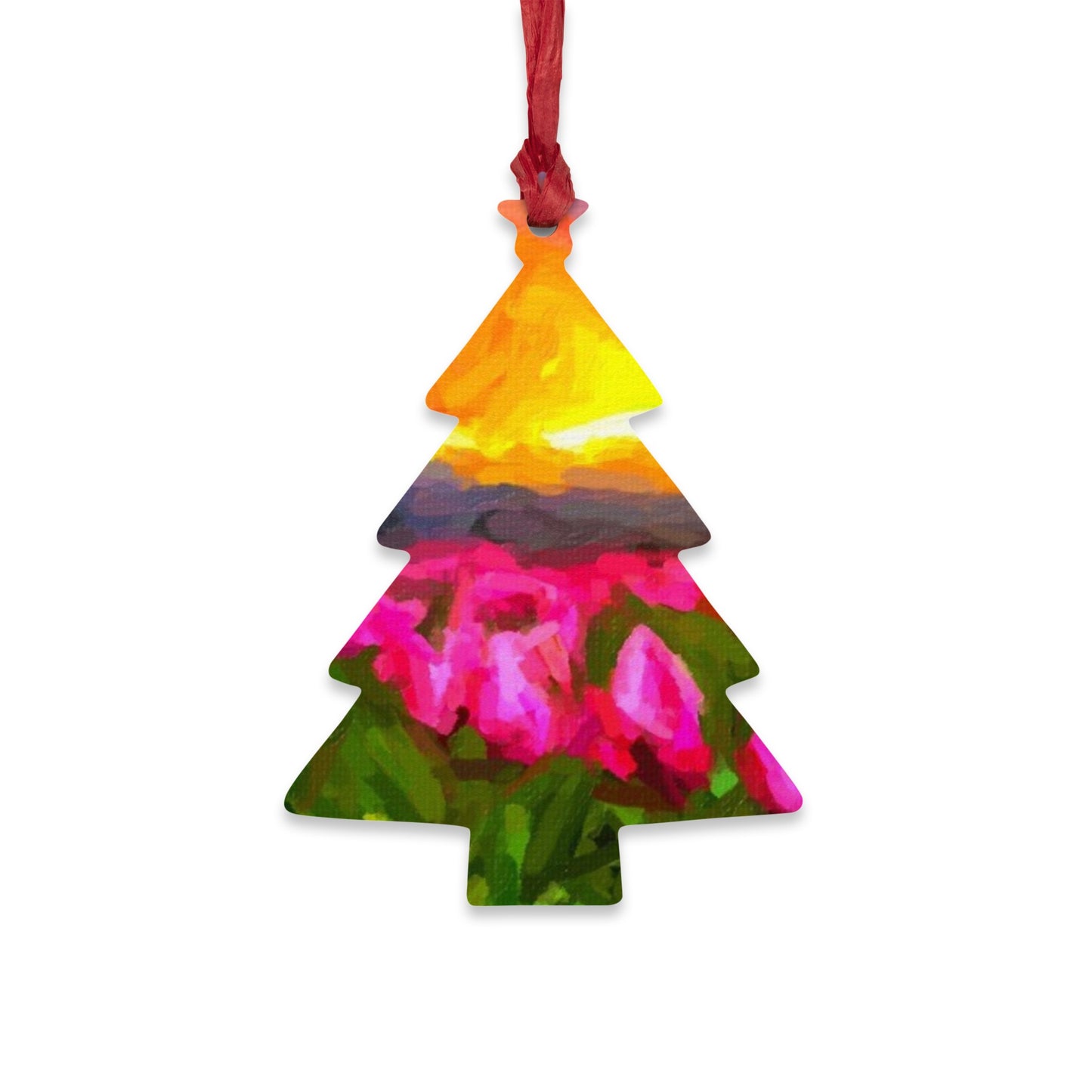 Wooden Ornaments ... Skagit Valley Tulips ... Skagit Valley, Washington ... Family Archives ... Original Works ... Circa 1980's ...