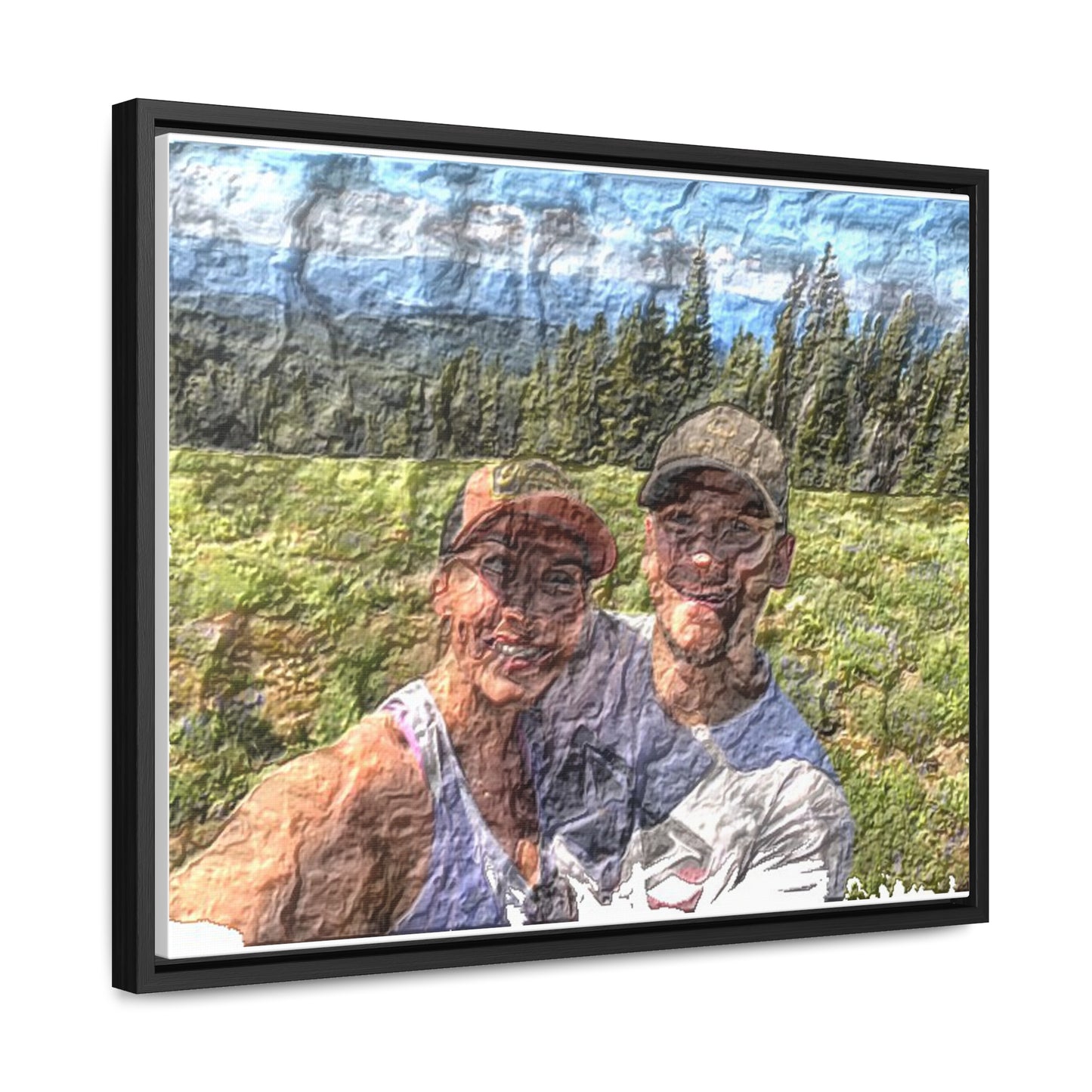 Gallery Canvas Wraps, Horizontal Frame ... "The Best Of Friends" ... Original Works ... December 2023 ... Central Idaho, USA.