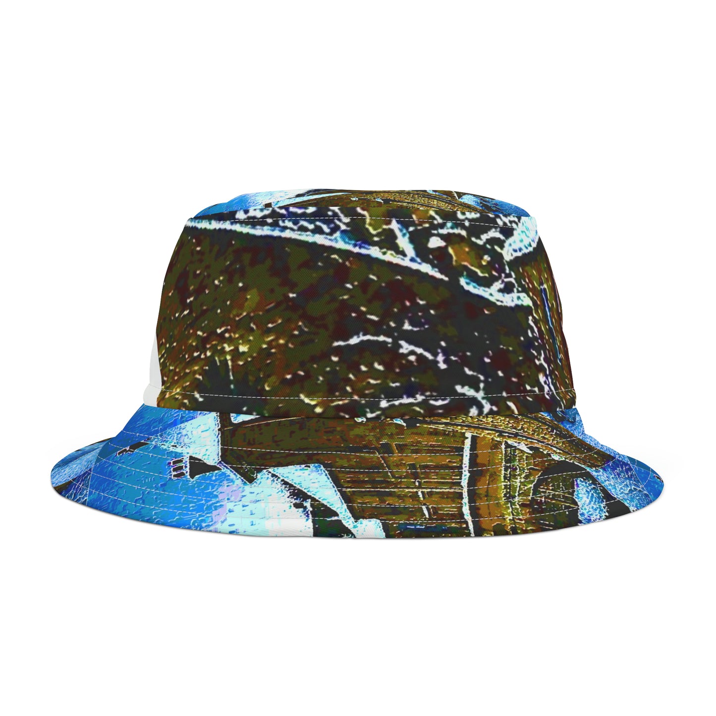 Bucket Hat (AOP) ... A Winter Walk Along The English Canal & Cathedral ... "Central England Highlands" ... Original Works ...