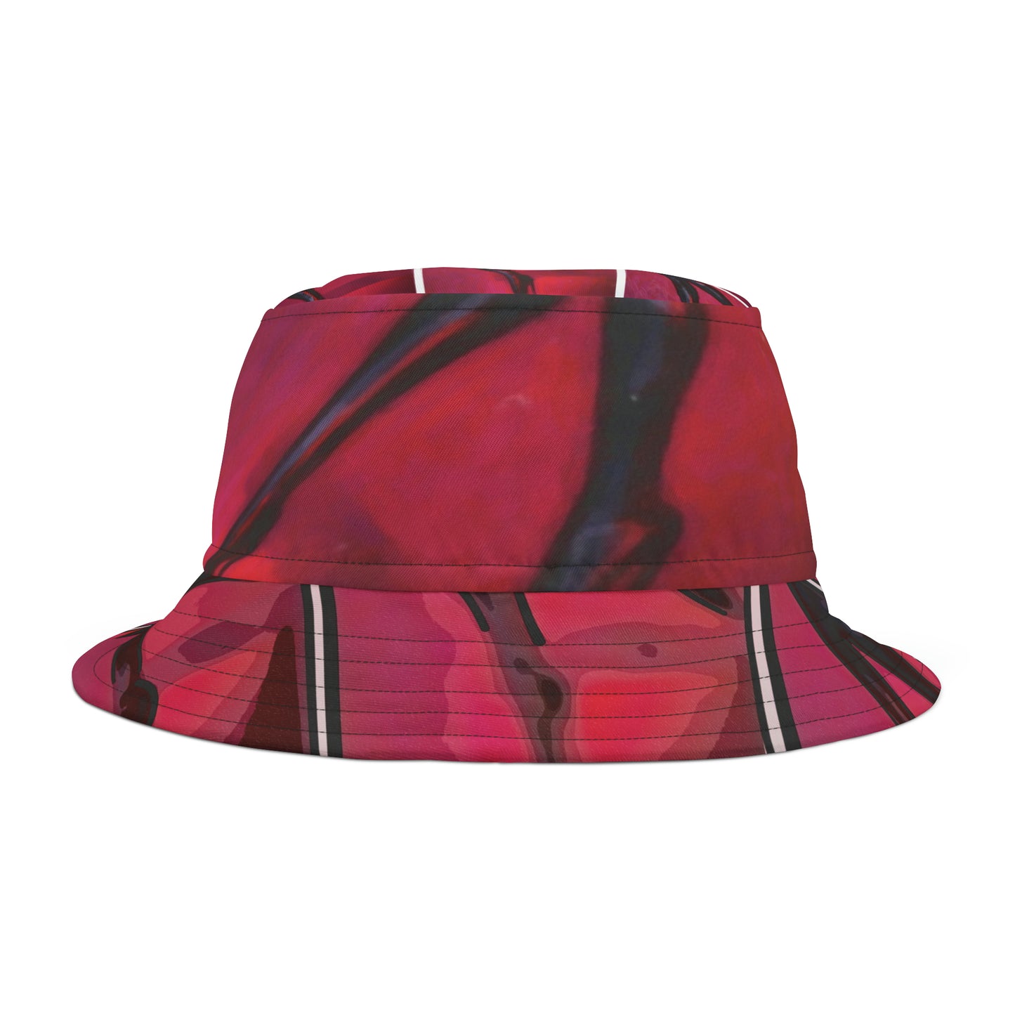Bucket Hat (AOP) ... Red: ... "The Color & Seductor Of Passion!" ... Original Works ...