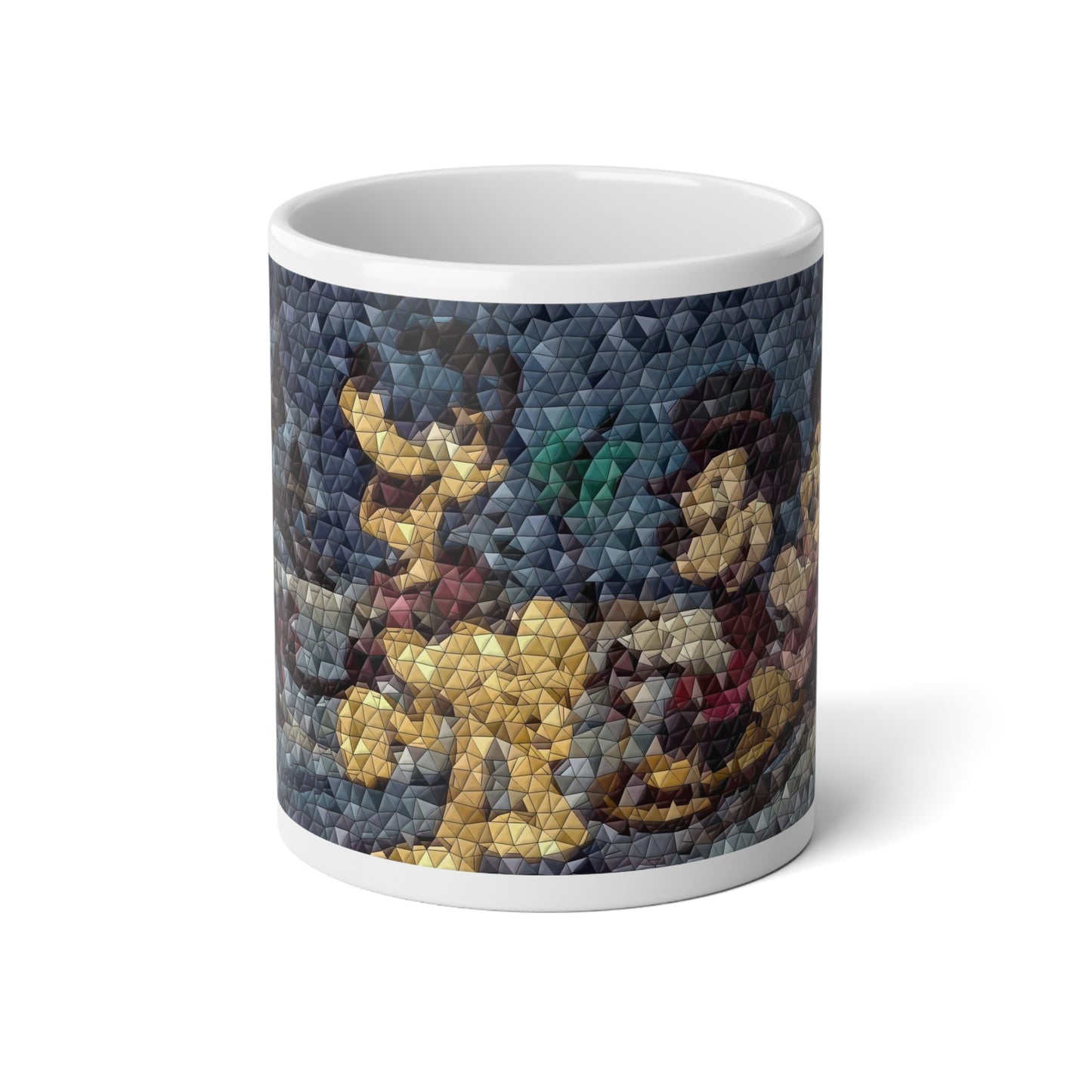 Jumbo Mug, 20oz ... Mickey_N_Minnie Mouse & Pluto ... "A Winter Sleigh Ride" ... Original Works. Winter 2023 ...