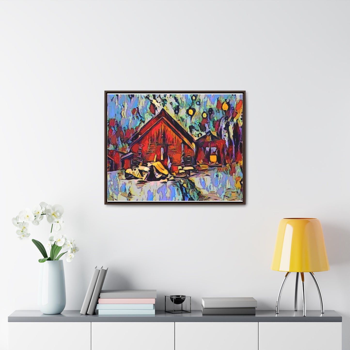 Gallery Canvas Wraps, Horizontal Frame ... A Very Abstract "Mountain Winter Scene" ... Original Works. Copyright Phot's Photo_LODA: Les Objets D'Art. December 2023 ...