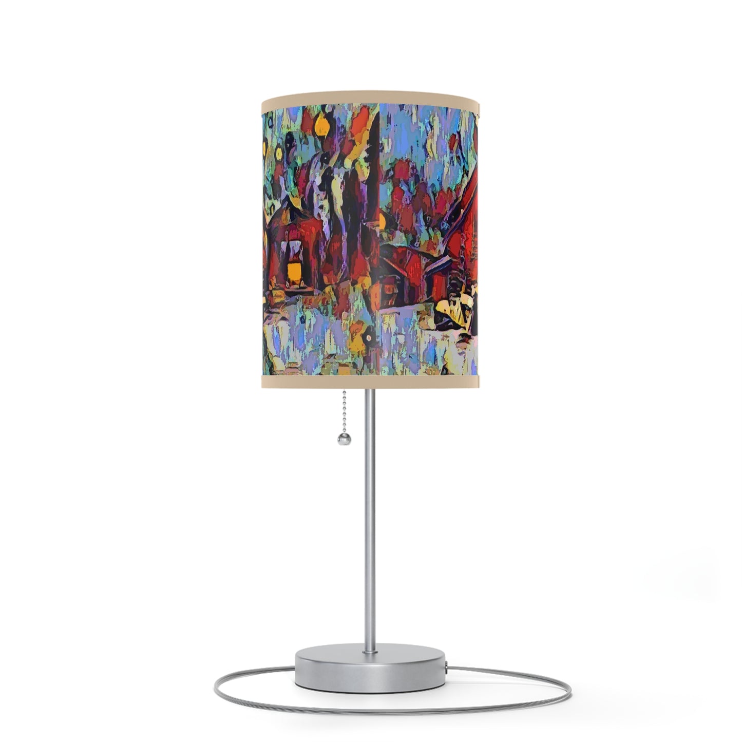 Lamp on a Stand, US|CA plug ... A Very Abstract "Mountain Winter Scene" ... Original Works. Copyright Phot's Photo_LODA: Les Objets D'Art. December 2023 ...