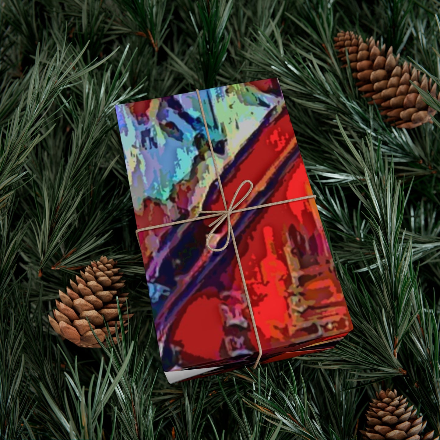Gift Wrap Papers ... A Very Abstract "Mountain Winter Scene" ... Original Works. Copyright Phot's Photo_LODA: Les Objets D'Art. December 2023 ...
