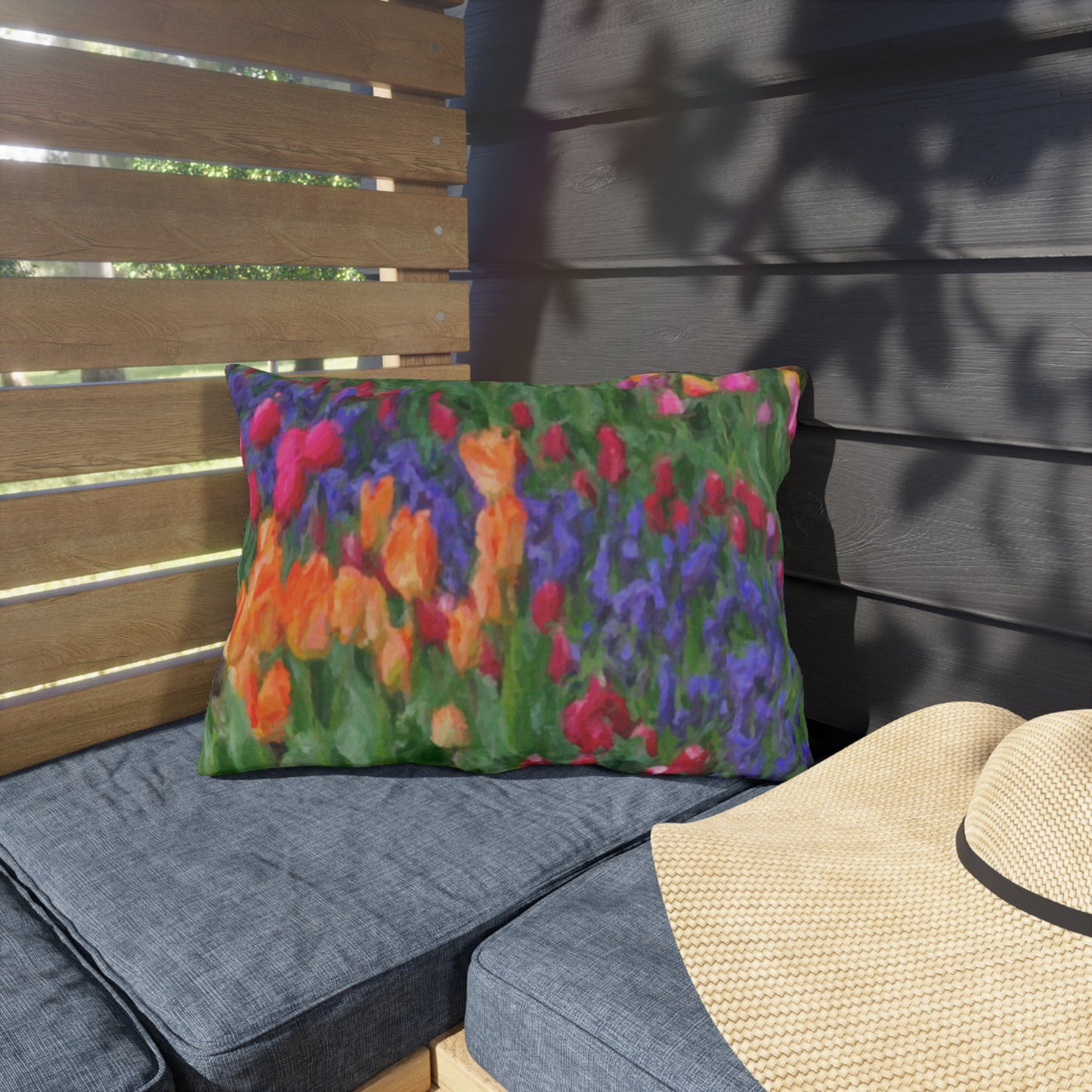 Outdoor Pillows ... Skagit Valley Tulips ... Skagit Valley, Washington ... Family Archives ... Original Works ... Circa 1980's ...