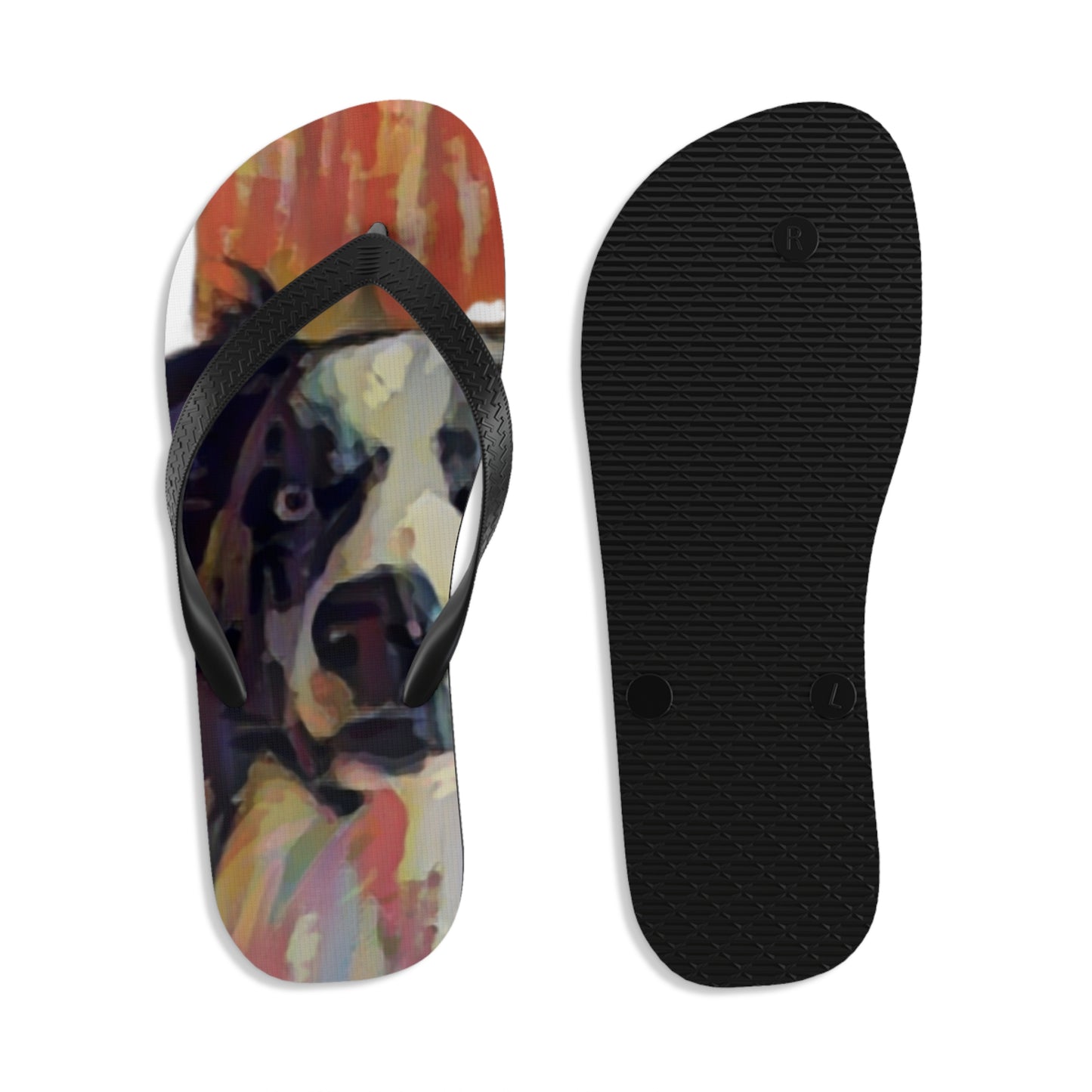 Unisex Flip-Flops ... Ozzy-Hippensteel ... "Don't Cry Now ... Dry-Your_Eyes ... On The Wind". Oriignal Works. May 2023.