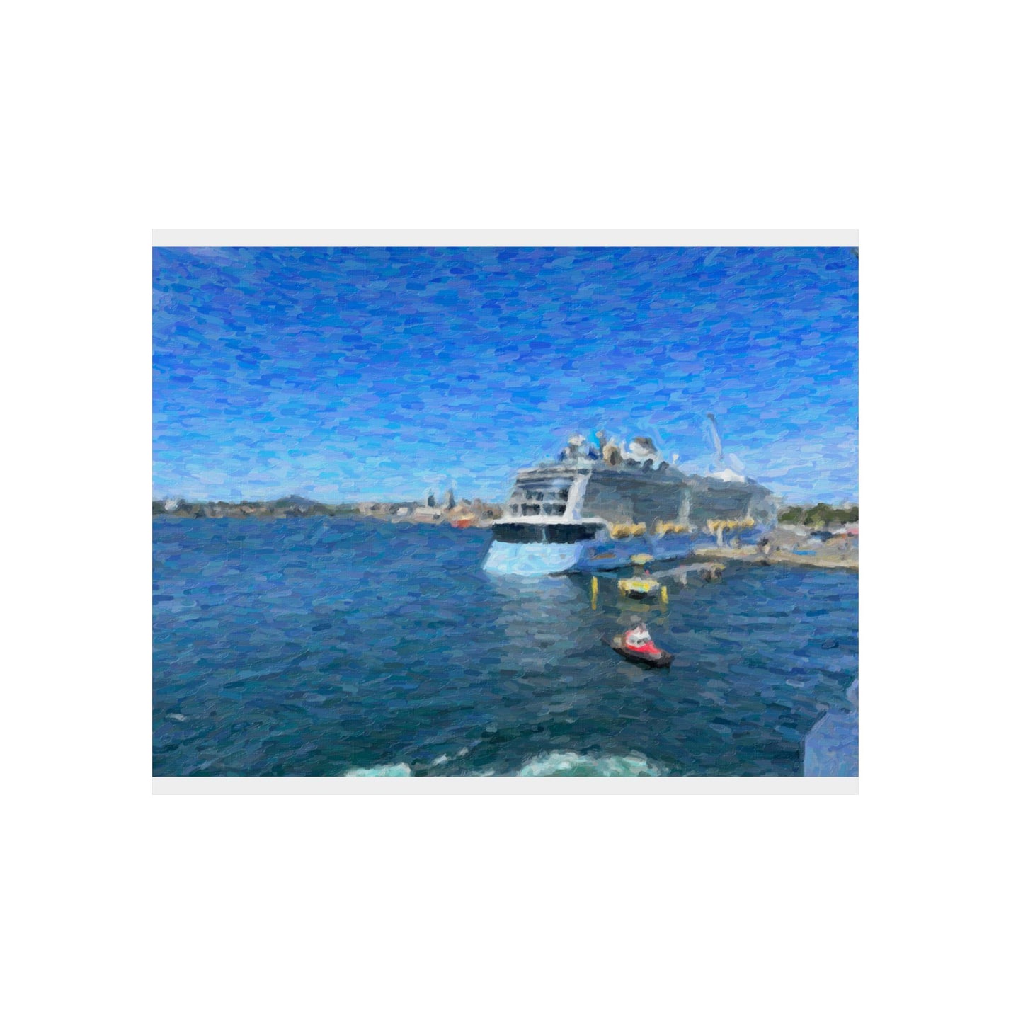 Aluminum Composite Panels ... Into Vancouver Harbor We Arrive: Celebrity Edge-Cruise ... Vancouver, British Columbia ... June 2024 ... Original Works
