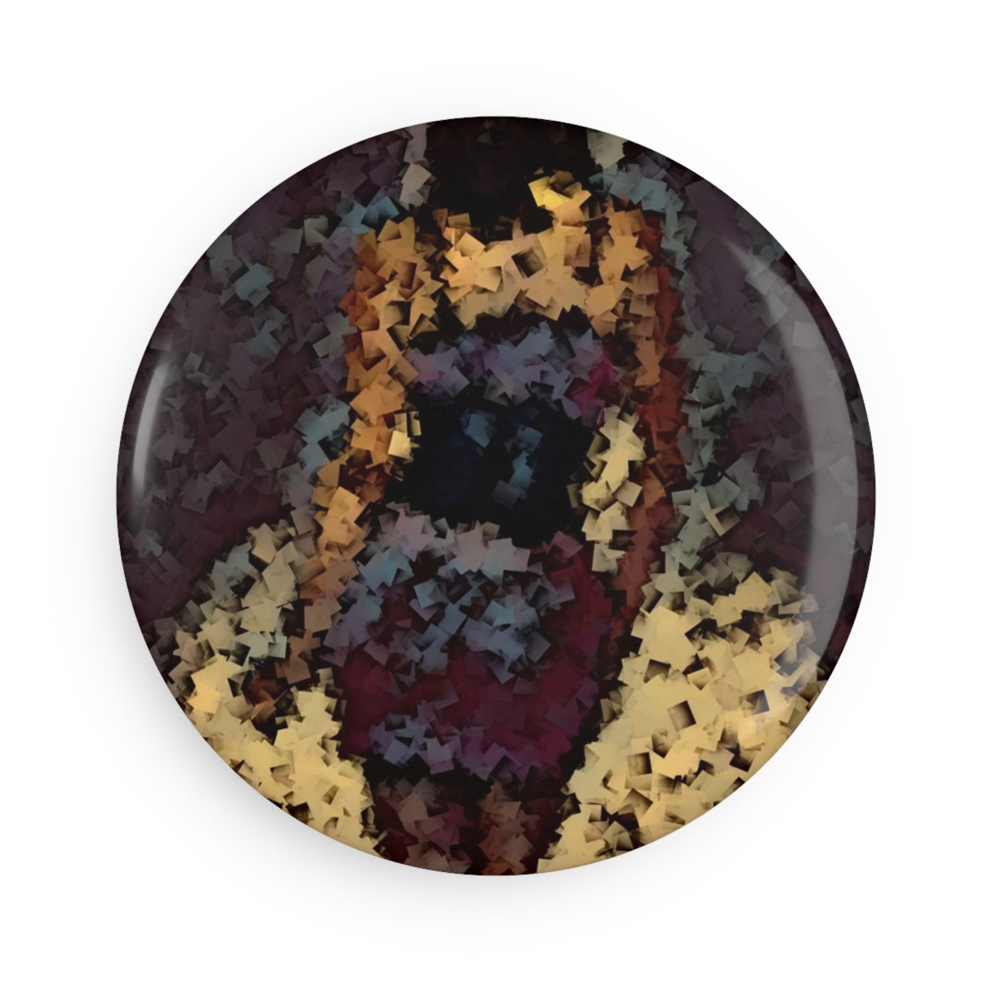 Button Magnet, Round (1 & 10 pcs) ... I'll Walk 'A-Hundred-Miles' In Stilettos ... Original Works ... June 2023. Central Idaho, USA ...