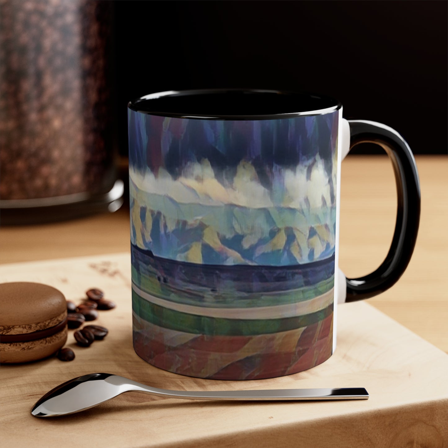 Accent Coffee Mug, 11oz ...  On-The-Prairie .. "The Storm Is Brewing" ... Central Idaho: November 2023 ... Original Works ...