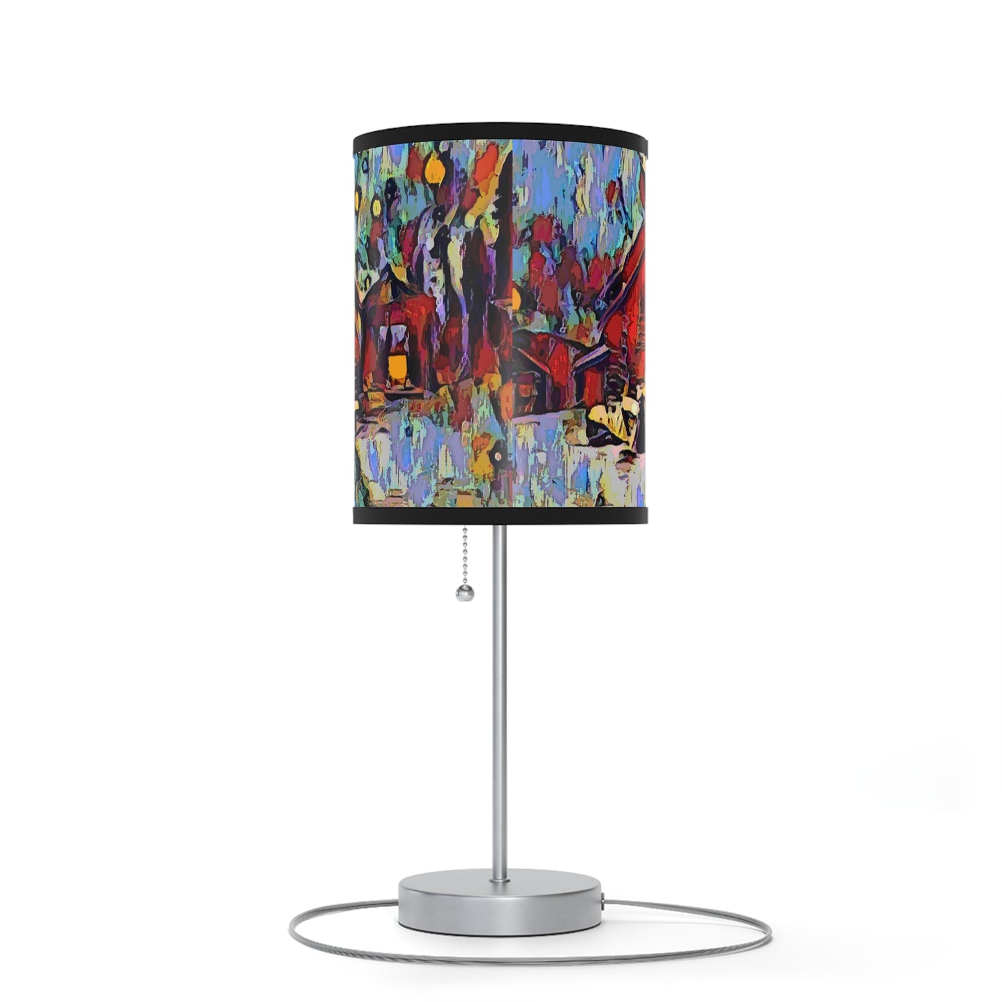 Lamp on a Stand, US|CA plug ... A Very Abstract "Mountain Winter Scene" ... Original Works. Copyright Phot's Photo_LODA: Les Objets D'Art. December 2023 ...