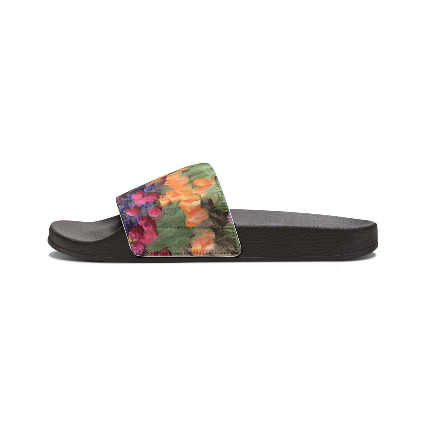 Men's PU Slide Sandals ... Skagit Valley Tulips ... Skagit Valley, Washington ... Family Archives ... Original Works ... Circa 1980's ...