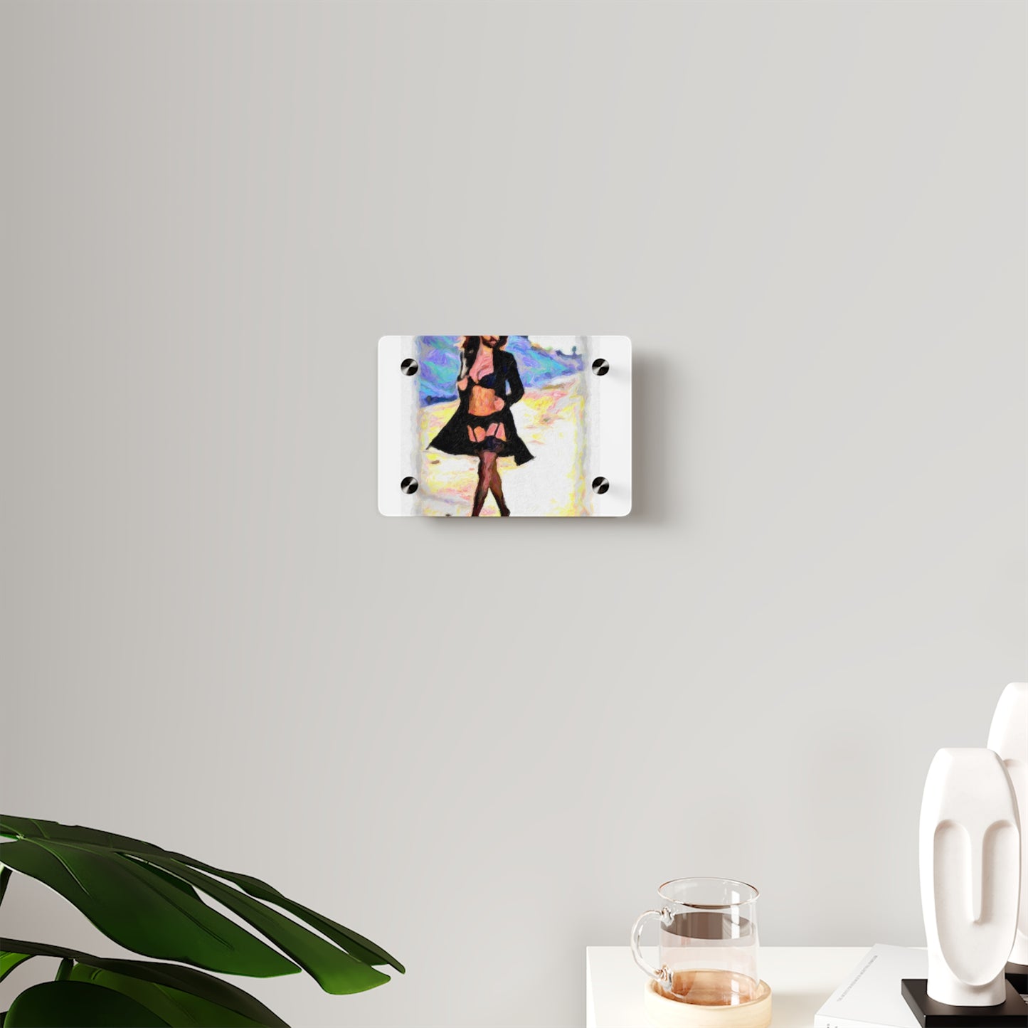 Acrylic Wall Art Panels ... The Low Spark of High_HEELED_Boys ... 'Garterbelt & Bra Inclusive!' ... Original Works ...