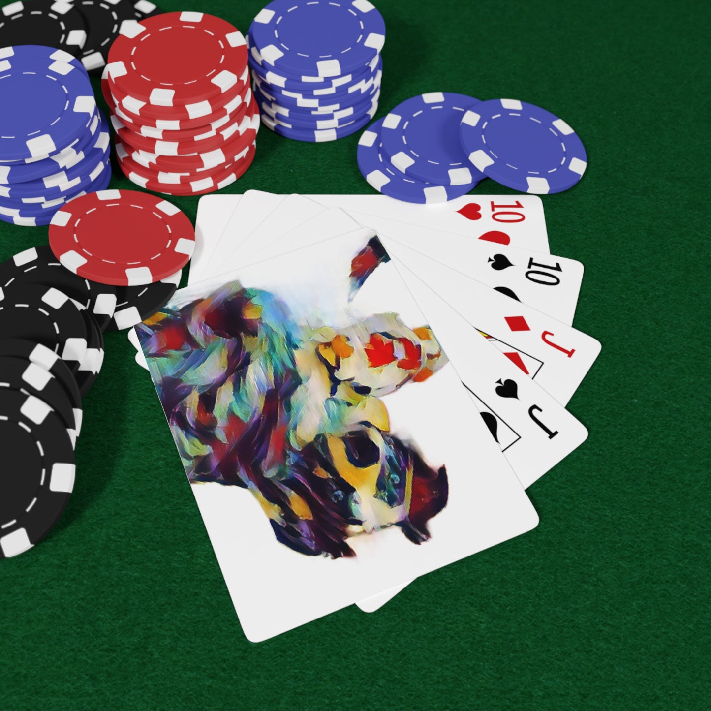Custom Poker Cards ... Ozzy-Hippensteel ... "Don't Cry Now ... Dry-Your-Eyes ... On-The-Wind". Original Works. May 2023.