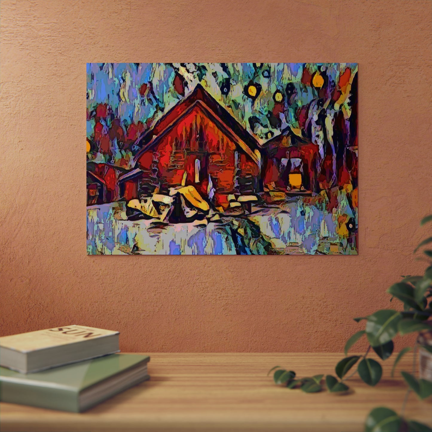 Aluminum Composite Panels ... A Very Abstract "Mountain Winter Scene" ... Original Works. Copyright Phot's Photo_LODA: Les Objets D'Art. December 2023 ...