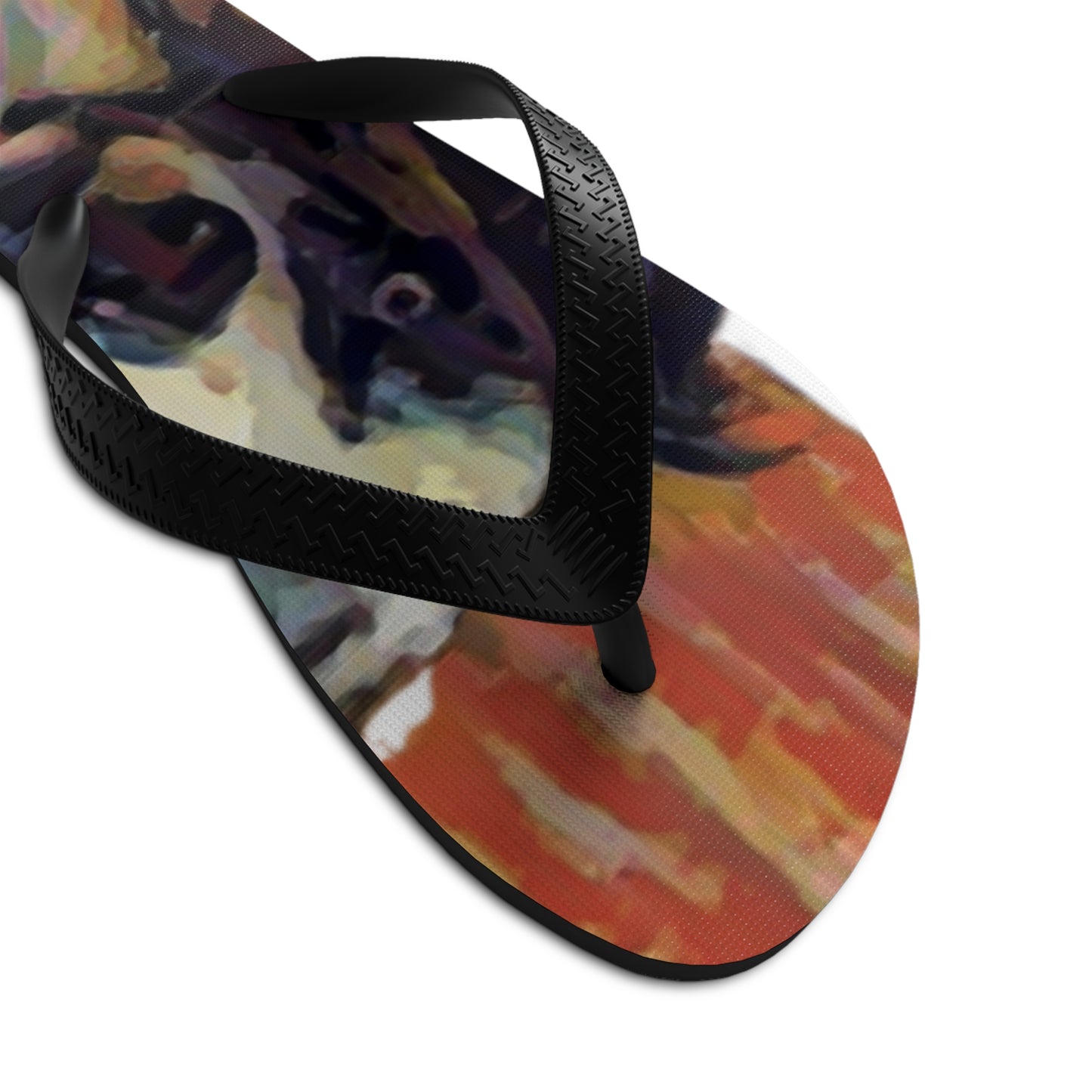 Unisex Flip-Flops ... Ozzy-Hippensteel ... "Don't Cry Now ... Dry-Your_Eyes ... On The Wind". Oriignal Works. May 2023.