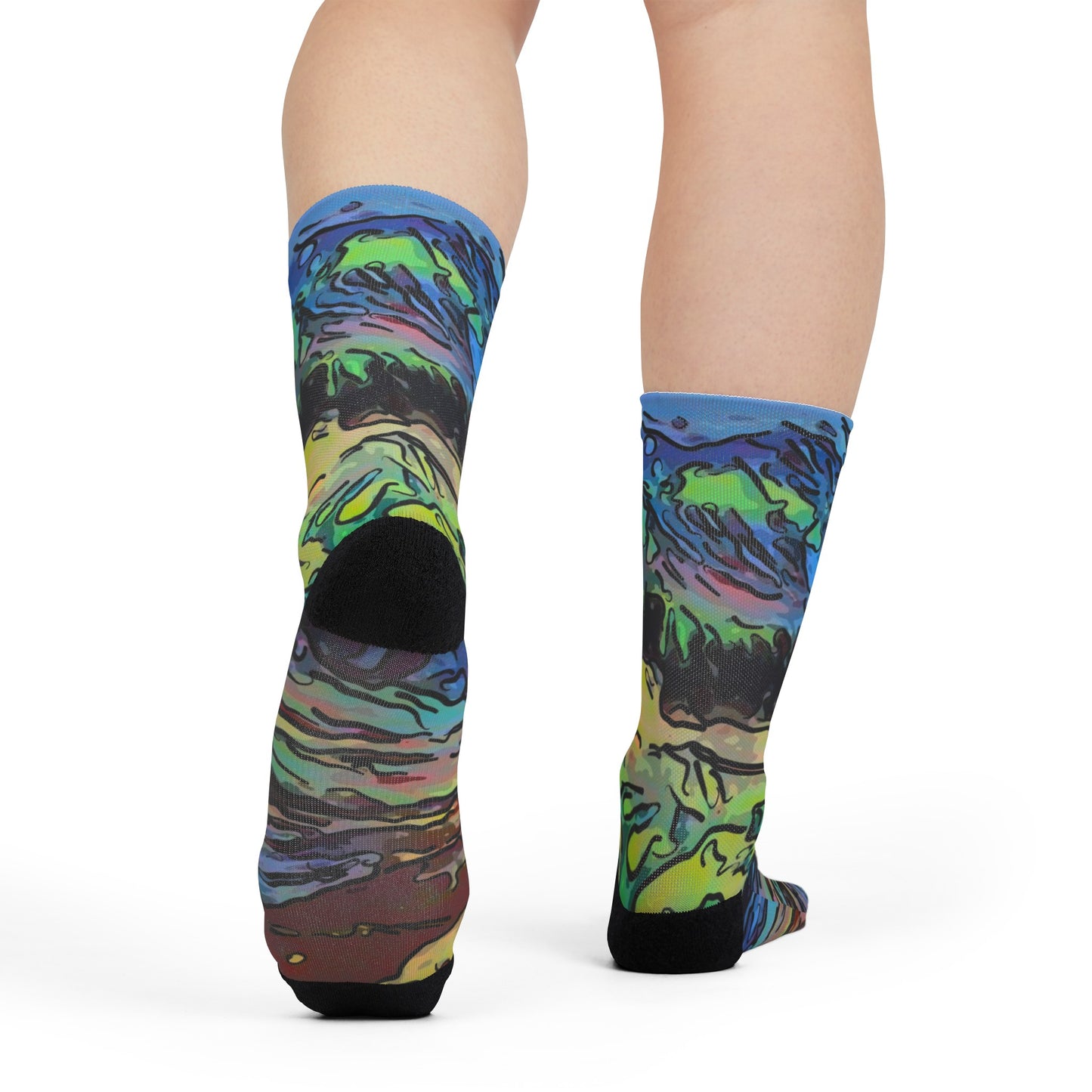 Sublimation Crew Socks ... On-The-Prairie .. "The Storm Is Brewing" ... Central Idaho: November 2023 ... Original Works  ...