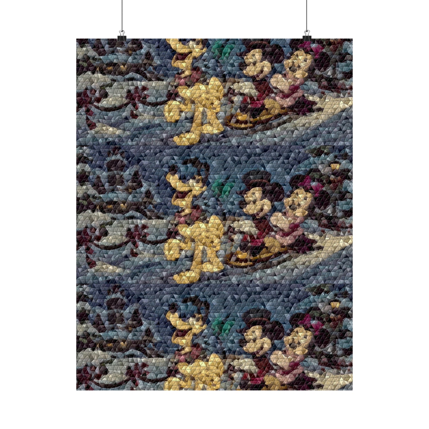 Matte Vertical Posters ... Mickey_N_Minnie Mouse & Pluto ... "A Winter Sleigh Ride" ... Original Works. Winter 2023 ...