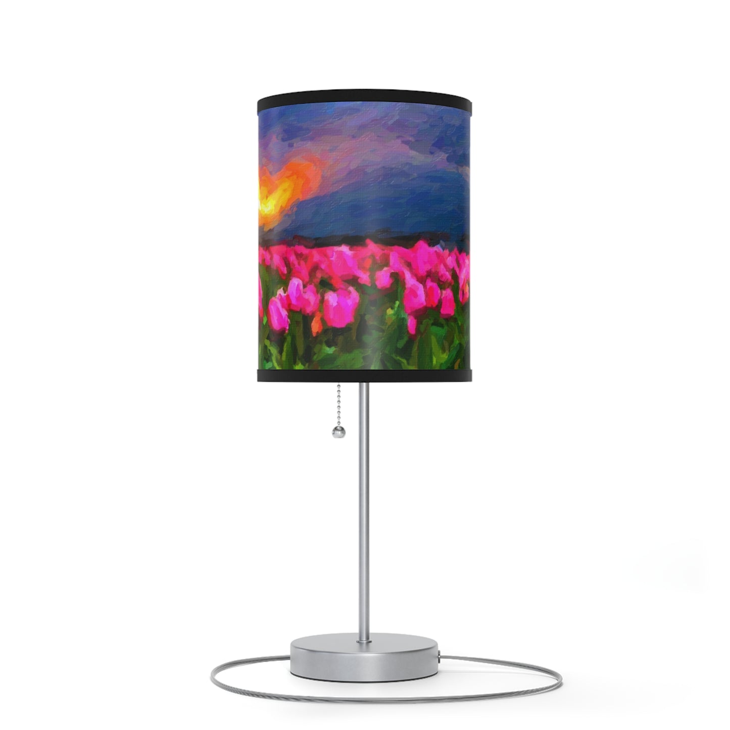 Lamp on a Stand, US|CA plug ... Skagit Valley Tulips ... Skagit Valley, Washington ... Family Archives ... Original Works ... Circa 1980's ...