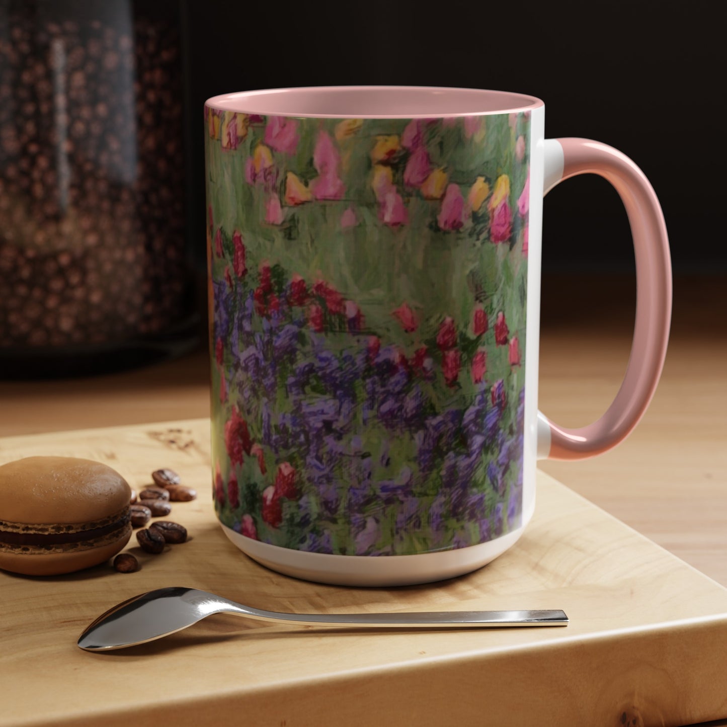 Accent Coffee Mug (11, 15oz) ... Skagit Valley Tulips ... Skagit Valley, Washington ... Family Archives ... Original Works ... Circa 1980's ...