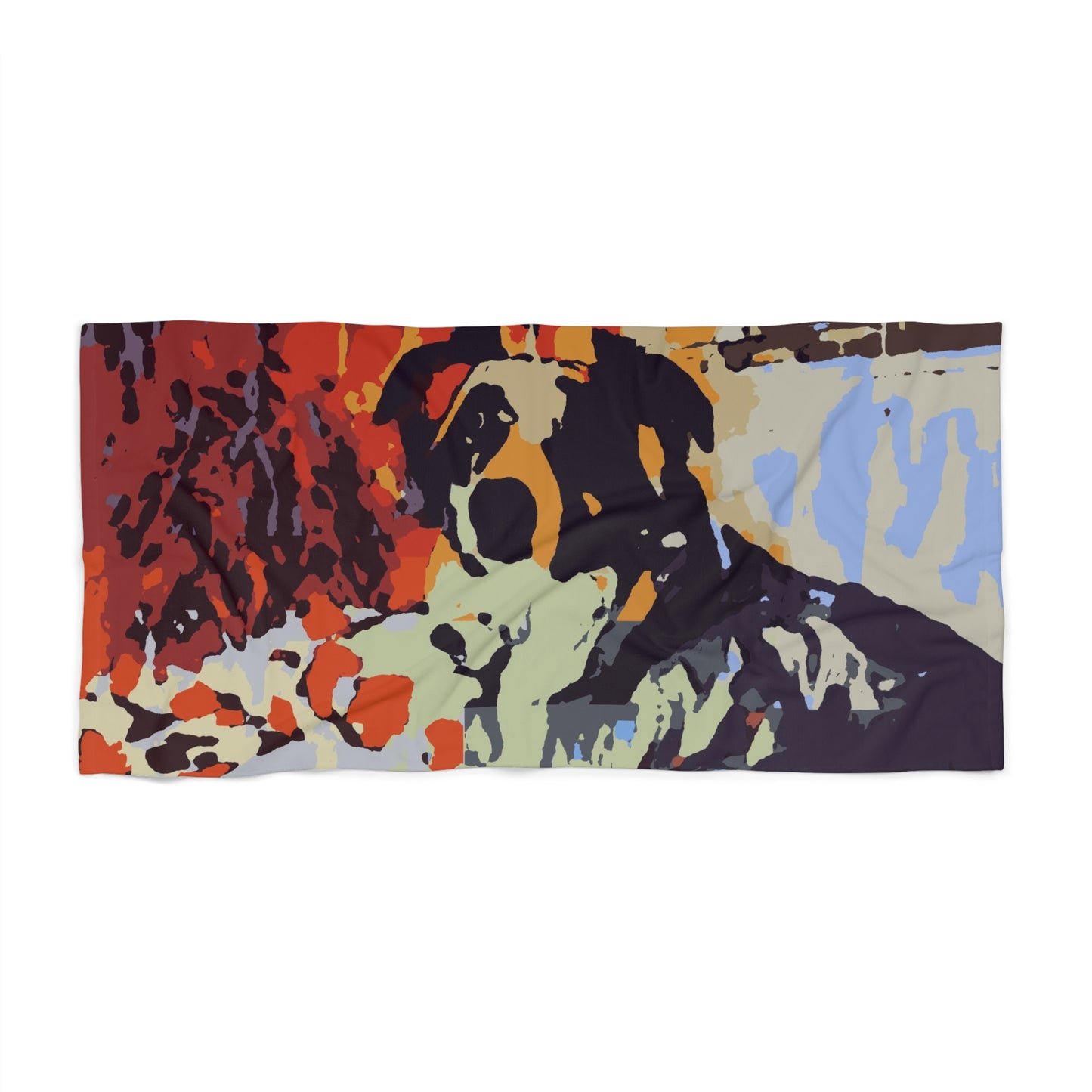 Beach Towel ... Ozzy-Hippensteel ... "Don't Cry Now ... Dry-Your-Eyes ... On-The-Wind". Original Works. May 2023.