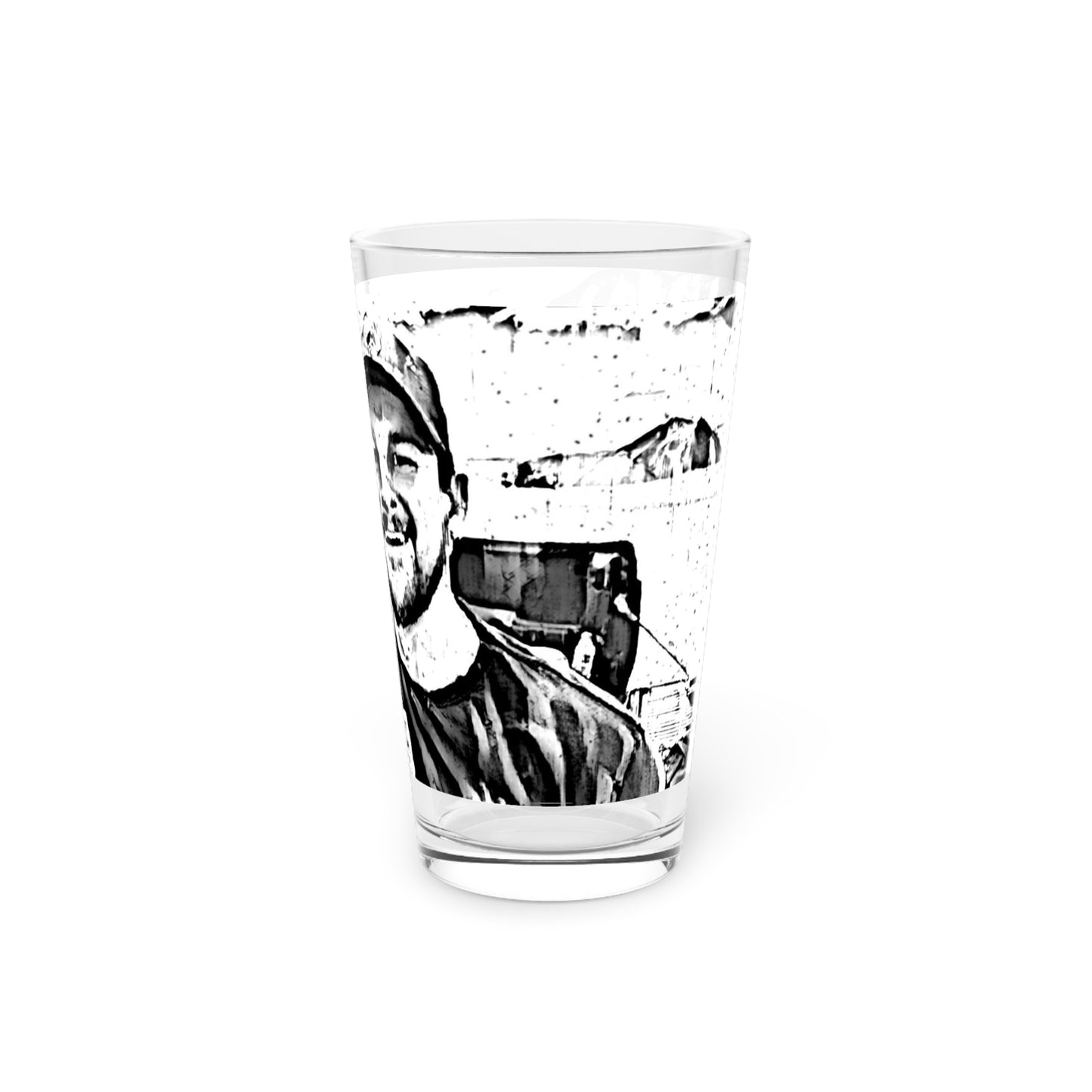 Pint Glass, 16oz ... "The Best Of Friends" ... Original Works ... December 2023 ... Central Idaho, USA.