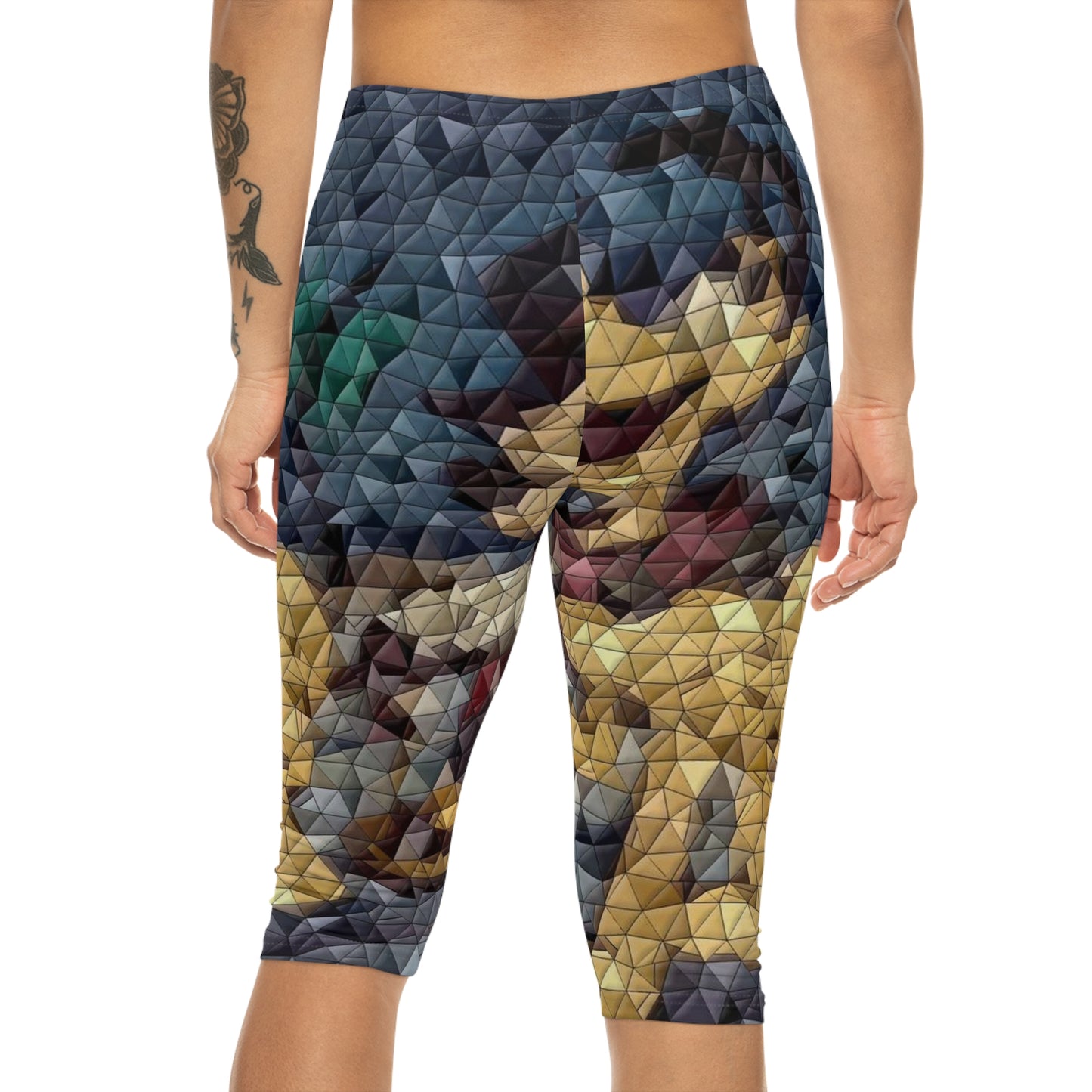 Women’s Capri Leggings (AOP) ... Mickey_N_Minnie Mouse & Pluto ... "A Winter Sleigh Ride" ... Original Works. Winter 2023 ...