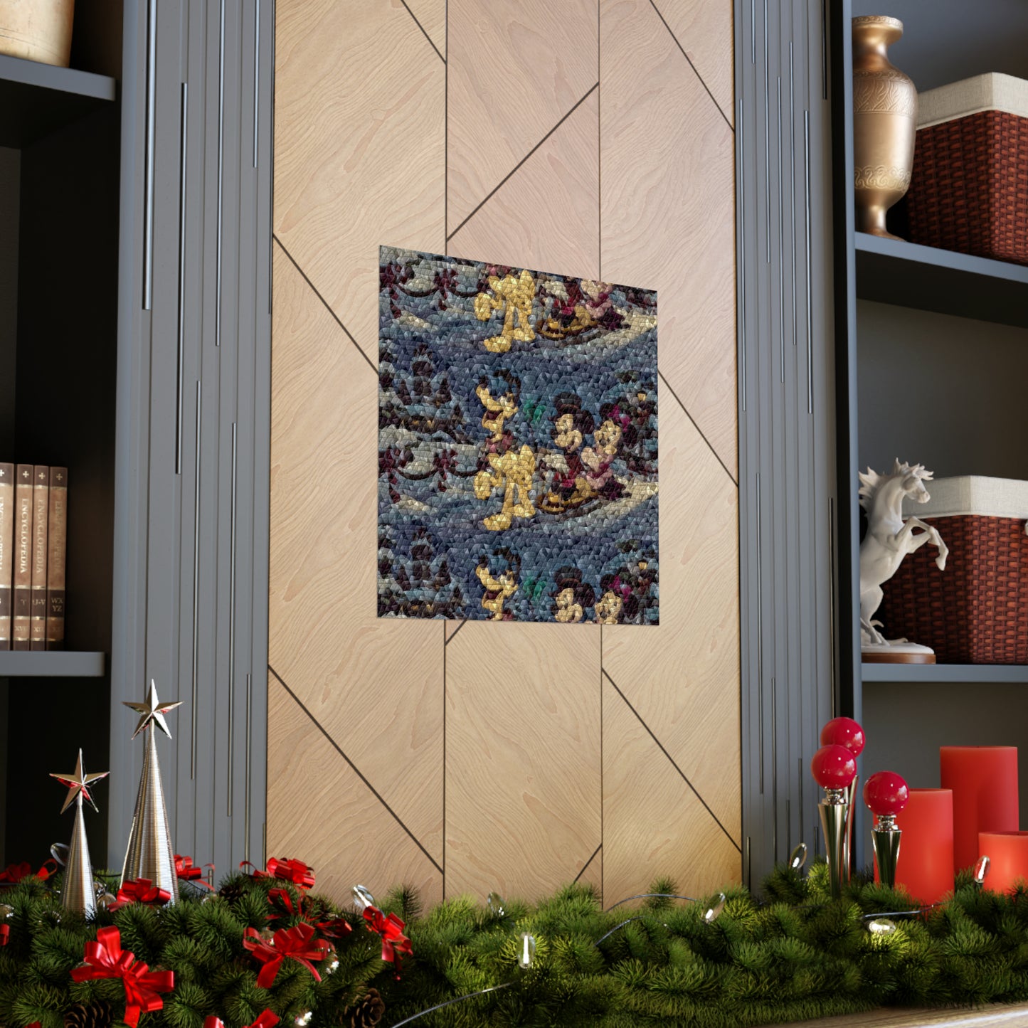 Matte Vertical Posters ... Mickey_N_Minnie Mouse & Pluto ... "A Winter Sleigh Ride" ... Original Works. Winter 2023 ...