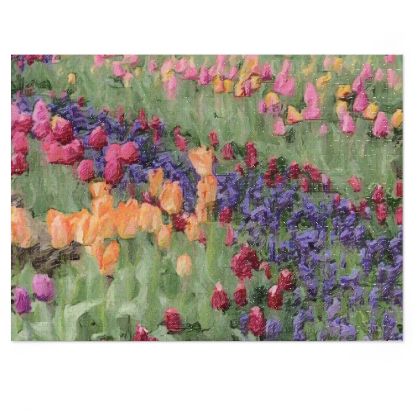 Jigsaw Puzzle (30, 110, 252, 500,1000-Piece) ... Skagit Valley Tulips ... Skagit Valley, Washington ... Family Archives ... Original Works ... Circa 1980's ...