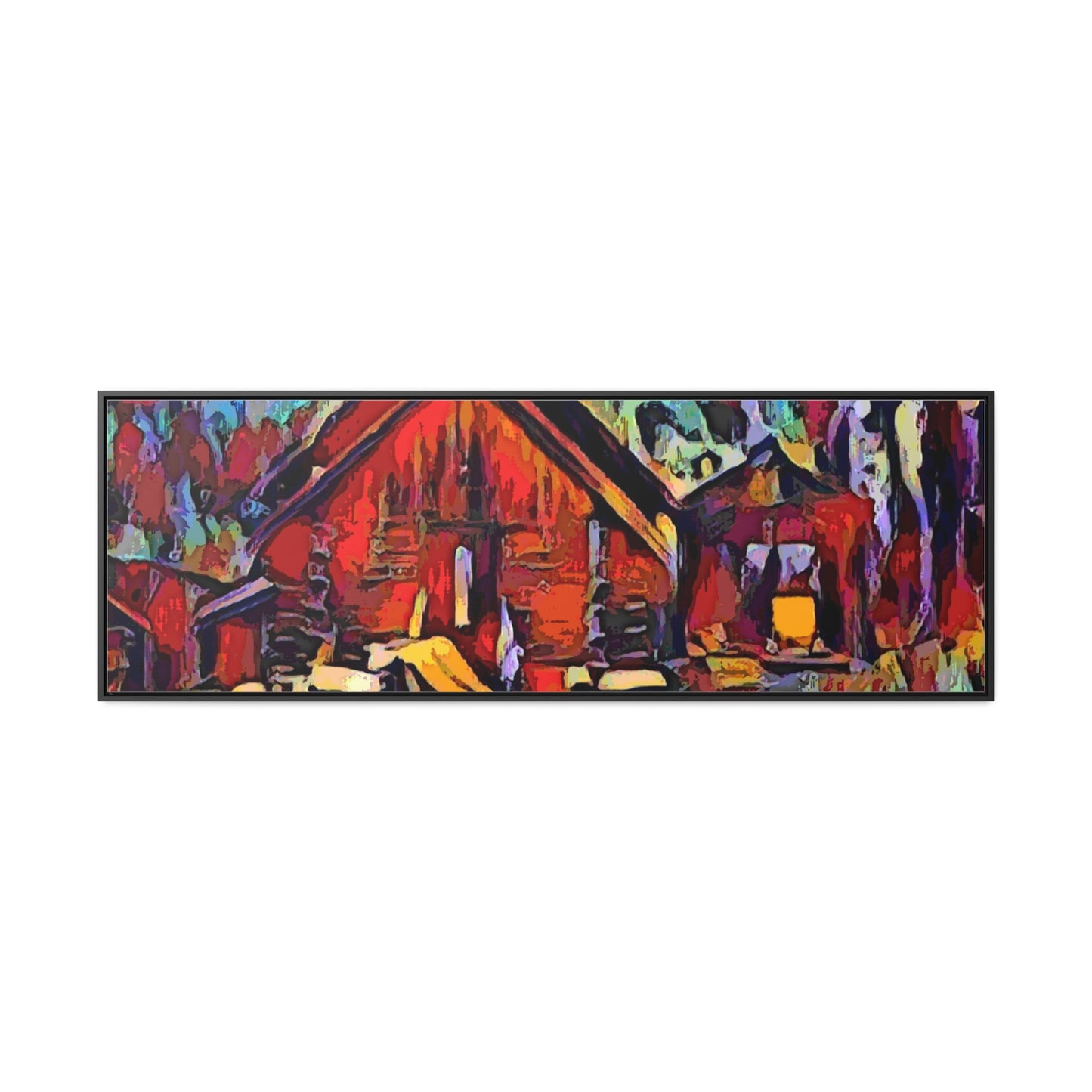 Gallery Canvas Wraps, Horizontal Frame ... A Very Abstract "Mountain Winter Scene" ... Original Works. Copyright Phot's Photo_LODA: Les Objets D'Art. December 2023 ...