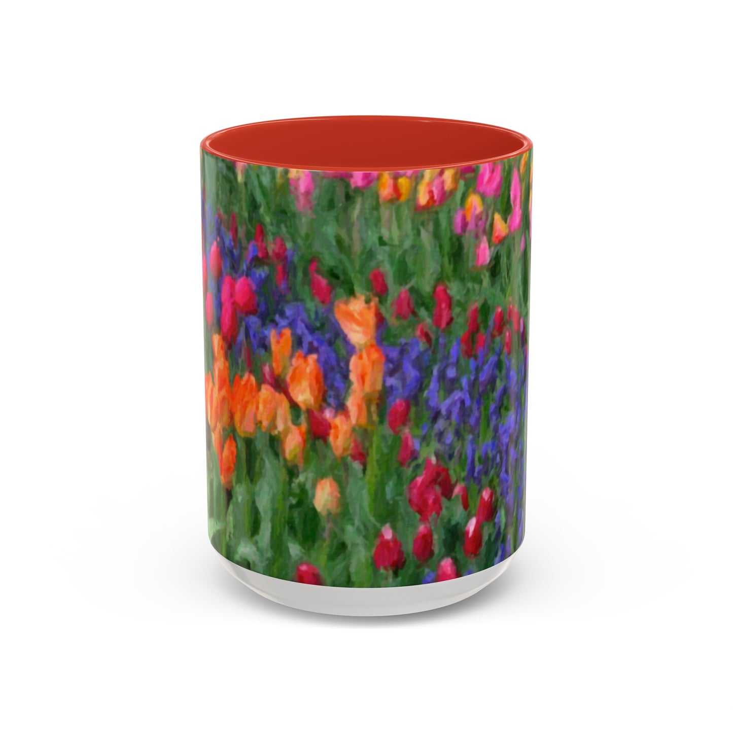 Accent Coffee Mug (11, 15oz) ... Skagit Valley Tulips ... Skagit Valley, Washington ... Family Archives ... Original Works ... Circa 1980's ...