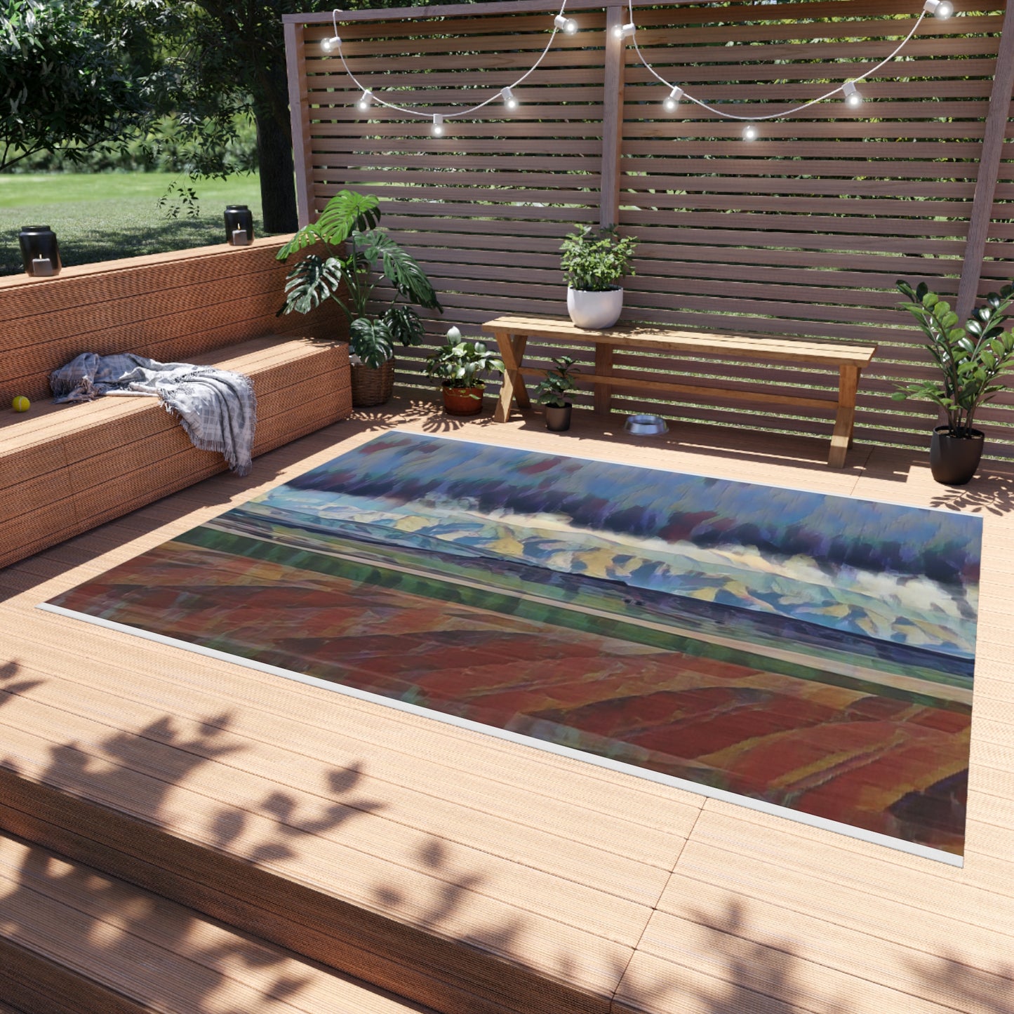 Outdoor Rug ... On-The-Prairie .. "The Storm Is Brewing" ... Central Idaho: November 2023 ... Original Works  ...