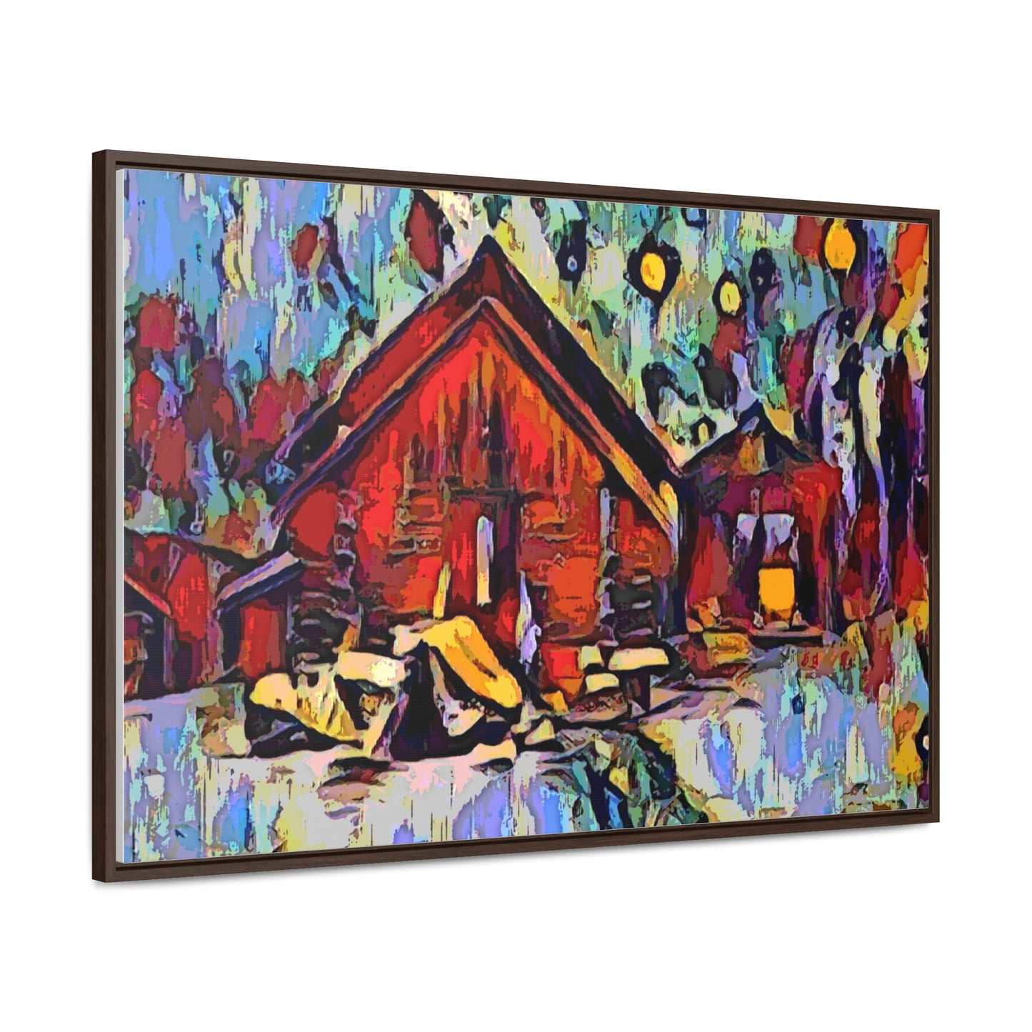 Gallery Canvas Wraps, Horizontal Frame ... A Very Abstract "Mountain Winter Scene" ... Original Works. Copyright Phot's Photo_LODA: Les Objets D'Art. December 2023 ...