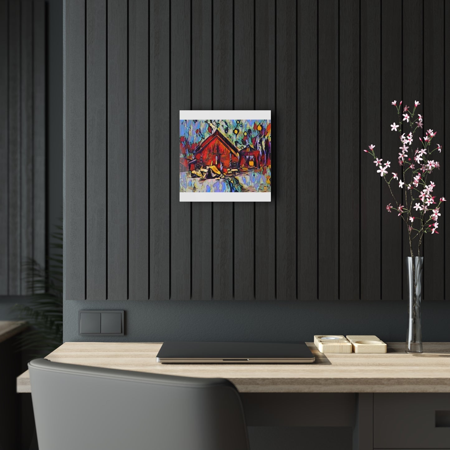 Acrylic Prints ... A Very Abstract "Mountain Winter Scene" ... Original Works. Copyright Phot's Photo_LODA: Les Objets D'Art. December 2023 ...