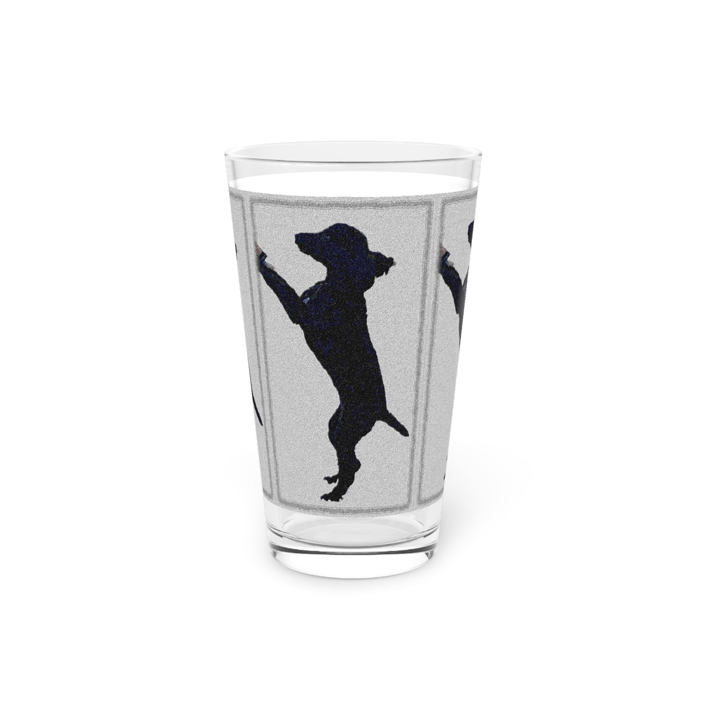 Pint Glass, 16oz ... Jett Stenzel ... "Having Fun With Dad & Friends" ... Rhett Creek, Idaho ... Spring 2023 ... Original Works ...
