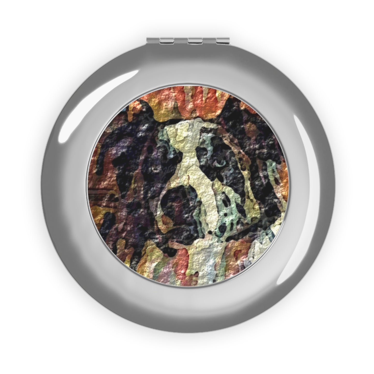 Compact Travel Mirro ... Ozzy-Hippensteel ... "Don't Cry Now ... Dry-Your-Eyes ... On-The-Wind". Original Works. May 2023.