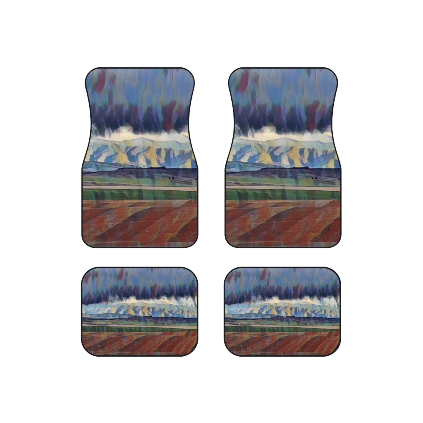 Car Mats (Set of 4) ... On-The-Prairie .. "The Storm Is Brewing" ... Central Idaho: November 2023 ... Original Works ...