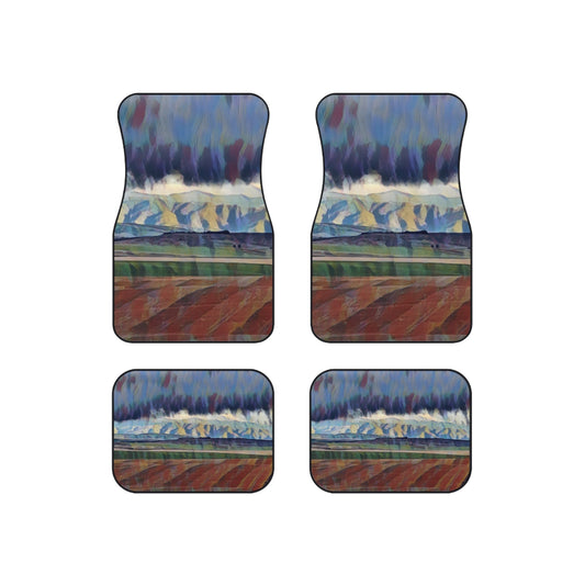 Car Mats (Set of 4) ... On-The-Prairie .. "The Storm Is Brewing" ... Central Idaho: November 2023 ... Original Works ...