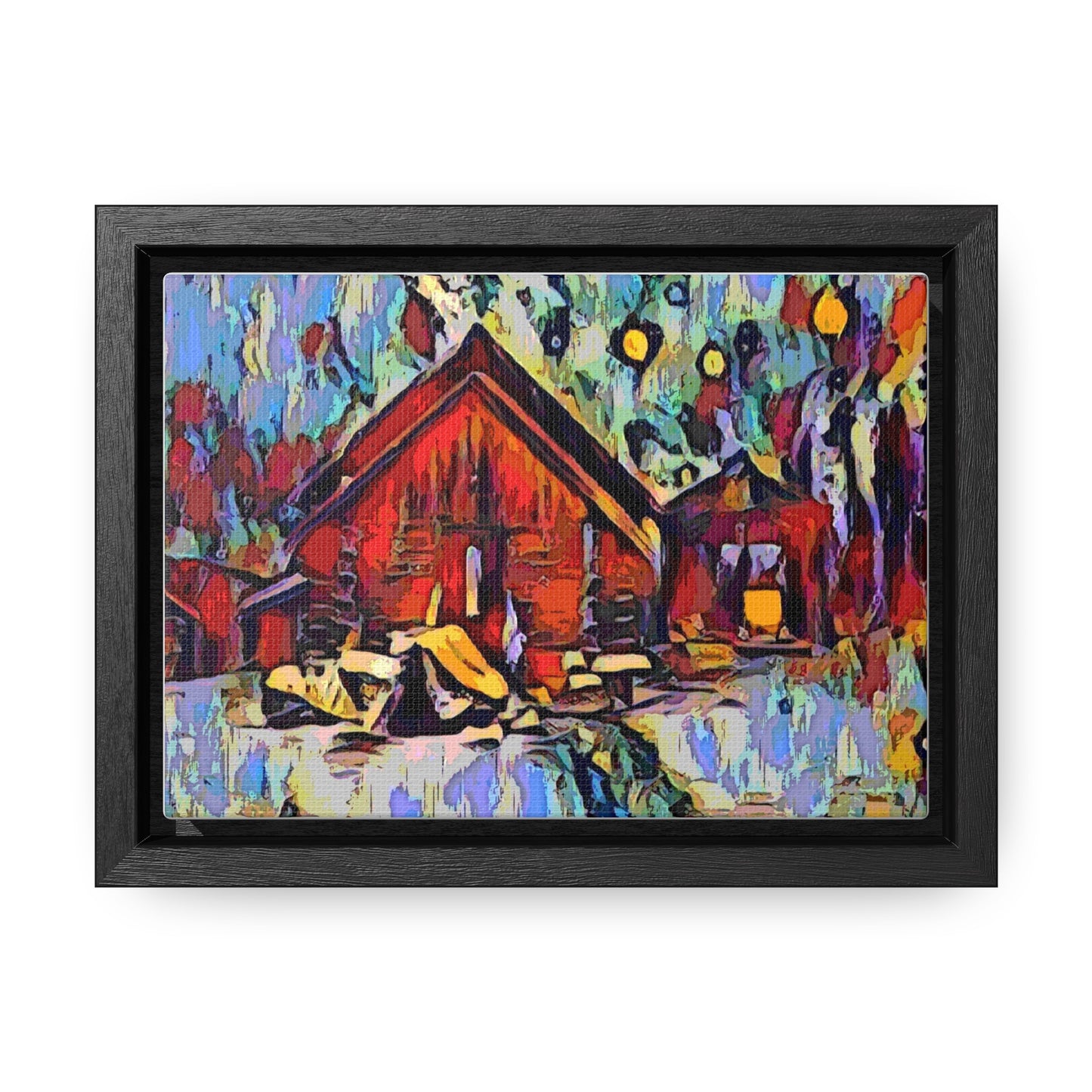 Gallery Canvas Wraps, Horizontal Frame ... A Very Abstract "Mountain Winter Scene" ... Original Works. Copyright Phot's Photo_LODA: Les Objets D'Art. December 2023 ...