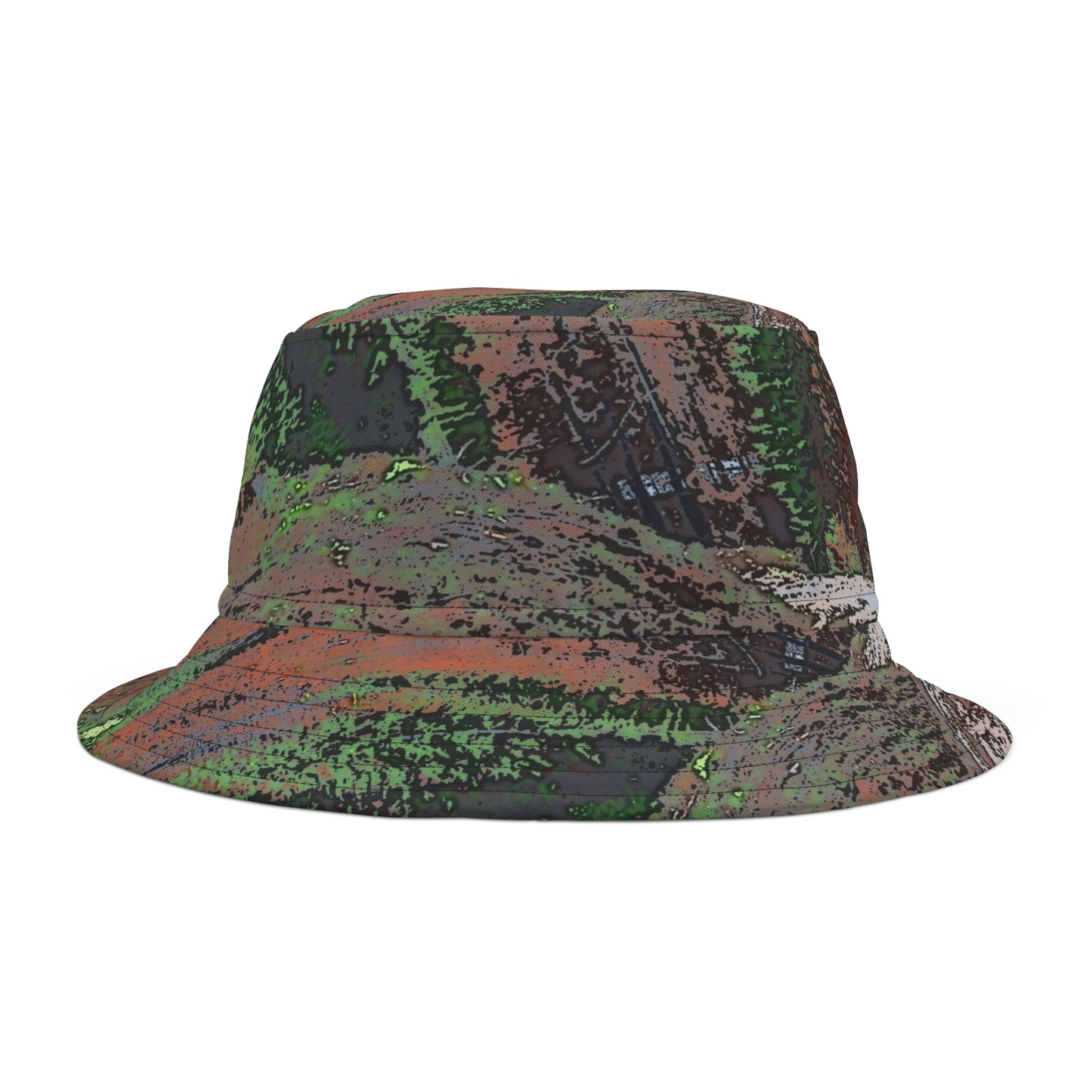 Bucket Hat (AOP) ... Walk The City Streets ... Stroll On A Beach ... "Jouney The Wonders Of A Forest" ... Original Works ...