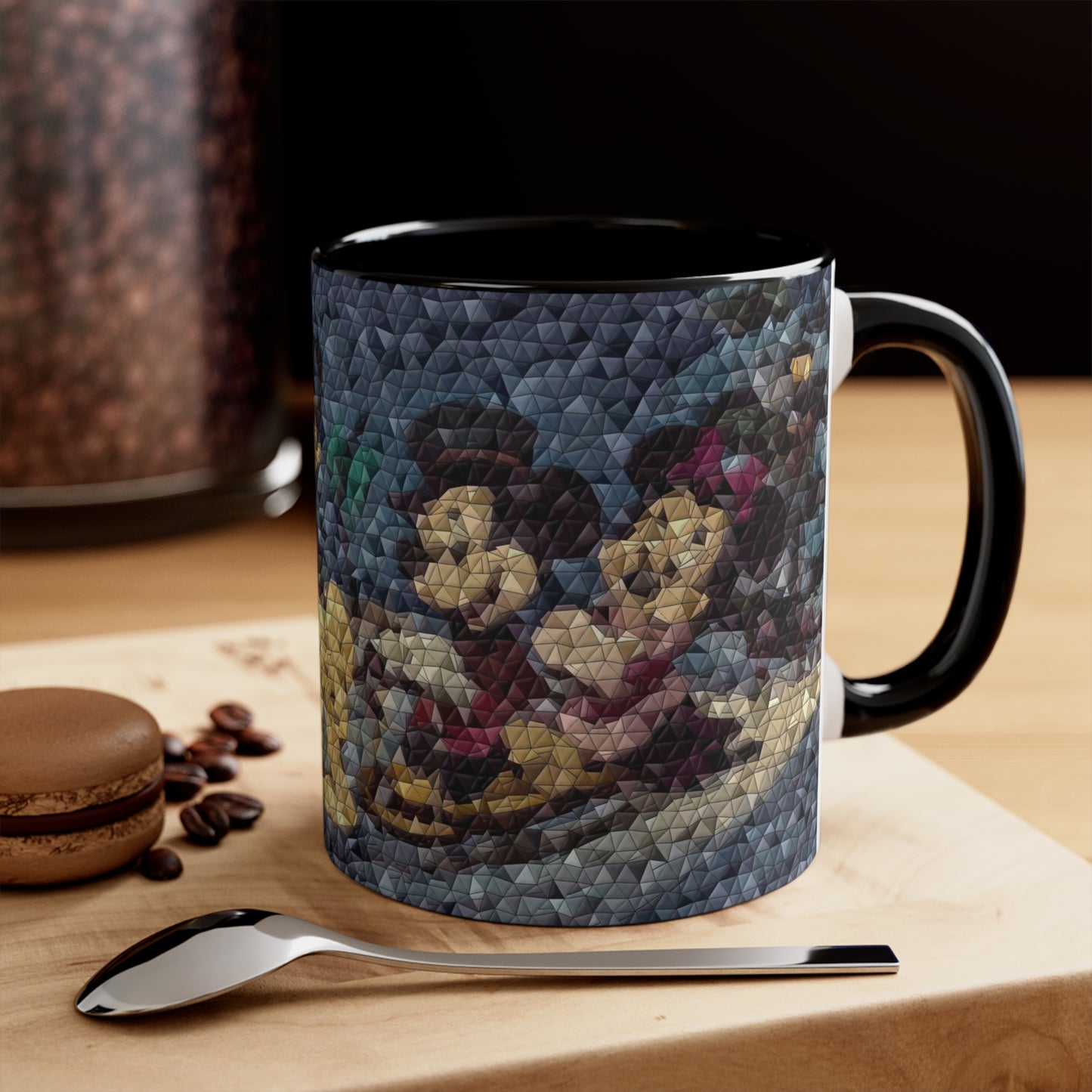 Accent Coffee Mug, 11oz ... Mickey_N_Minnie Mouse & Pluto ... "A Winter Sleigh Ride" ... Original Works. Winter 2023 ...