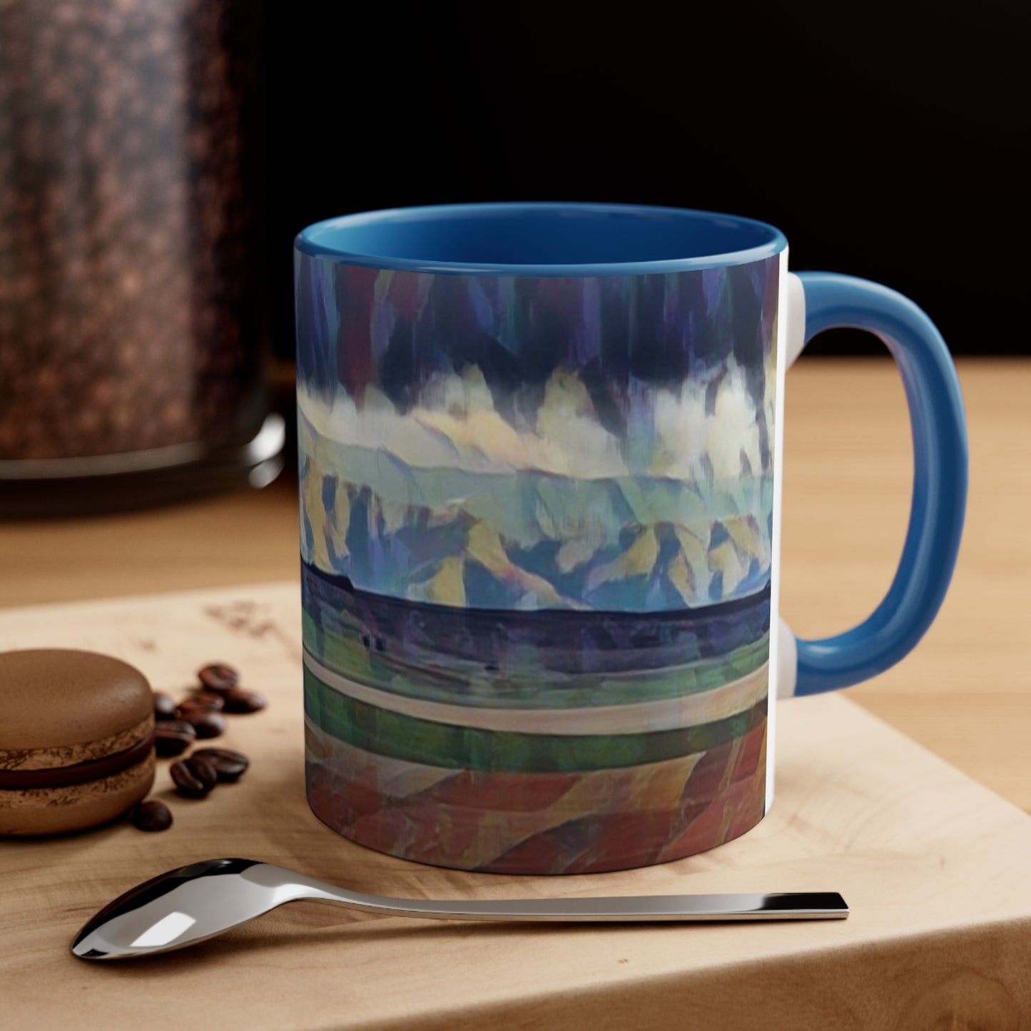 Accent Coffee Mug, 11oz ...  On-The-Prairie .. "The Storm Is Brewing" ... Central Idaho: November 2023 ... Original Works ...