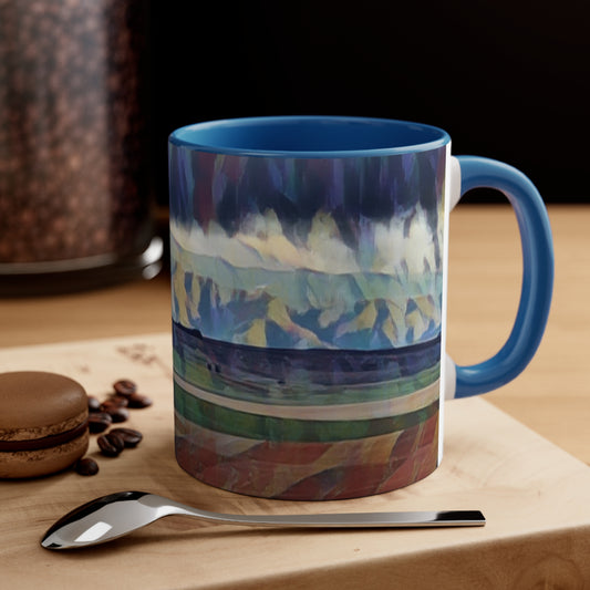 Accent Coffee Mug, 11oz ...  On-The-Prairie .. "The Storm Is Brewing" ... Central Idaho: November 2023 ... Original Works ...