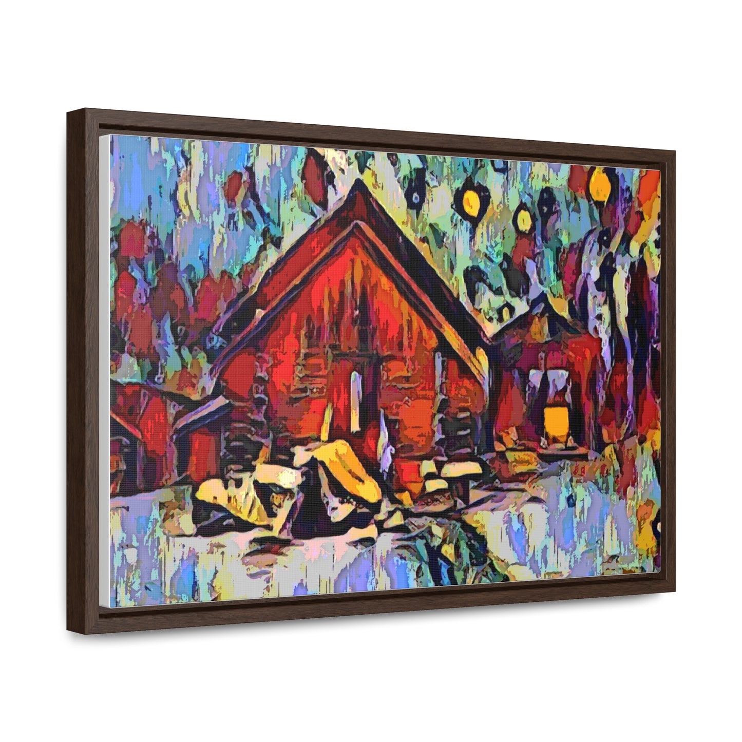 Gallery Canvas Wraps, Horizontal Frame ... A Very Abstract "Mountain Winter Scene" ... Original Works. Copyright Phot's Photo_LODA: Les Objets D'Art. December 2023 ...