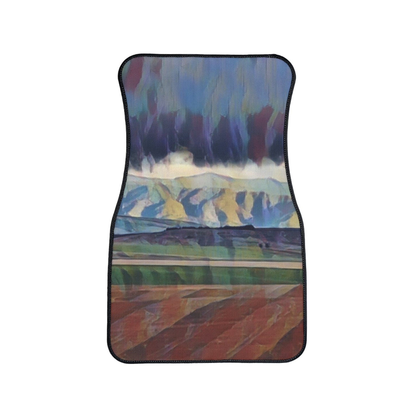 Car Floor Mats, 1pc ... On-The-Prairie .. "The Storm Is Brewing" ... Central Idaho: November 2023 ... Original Works ...