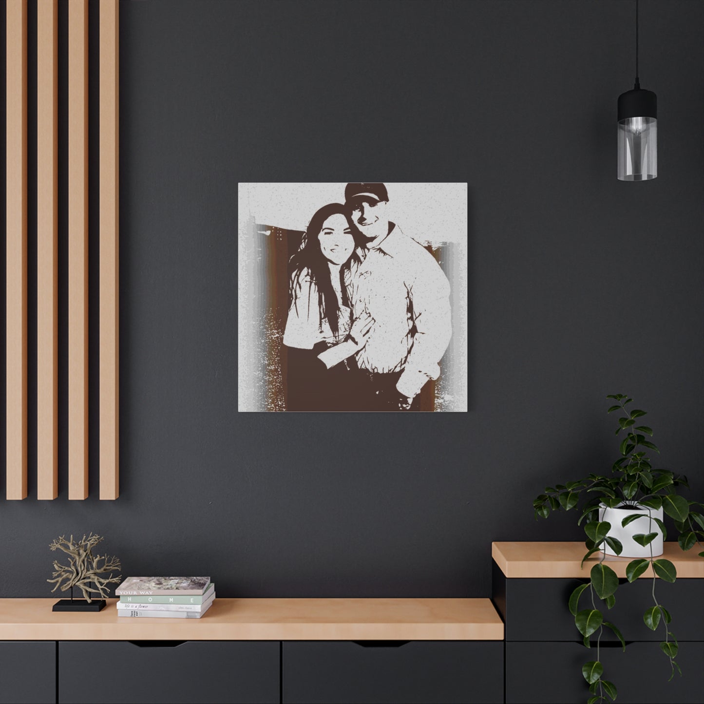 Matte Canvas, Stretched, 1.25" ... "The Best Of Friends" ... Original Works ... December 2023 ... Central Idaho, USA.