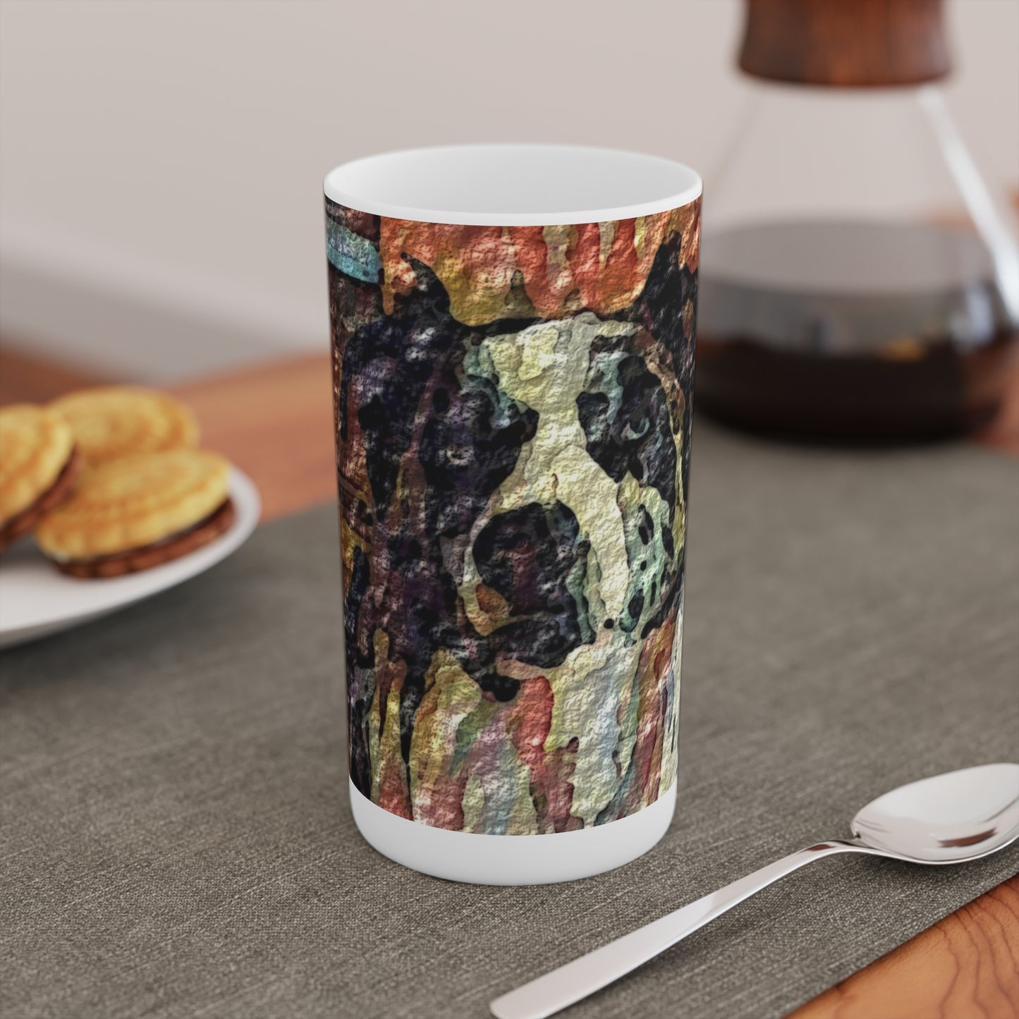 Conical Coffee Mugs (3oz, 8oz, 12oz) ... Ozzie-Hippensteel ... "Don't Cry Now ... Dry-Your_Eyes ... On The Wind". Oriignal Works. May 2023.