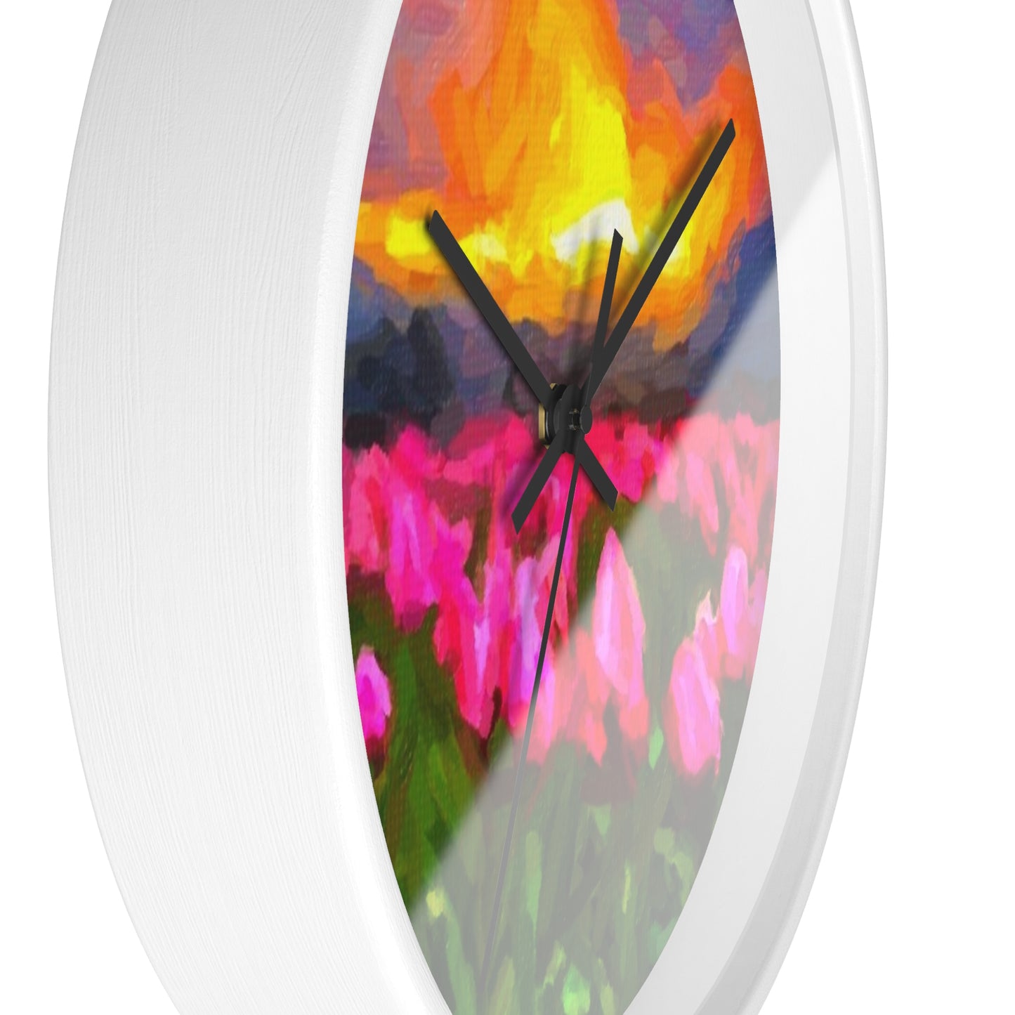 Wall Clock ... Skagit Valley Tulips ... Skagit Valley, Washington ... Family Archives ... Original Works ... Circa 1980's ...