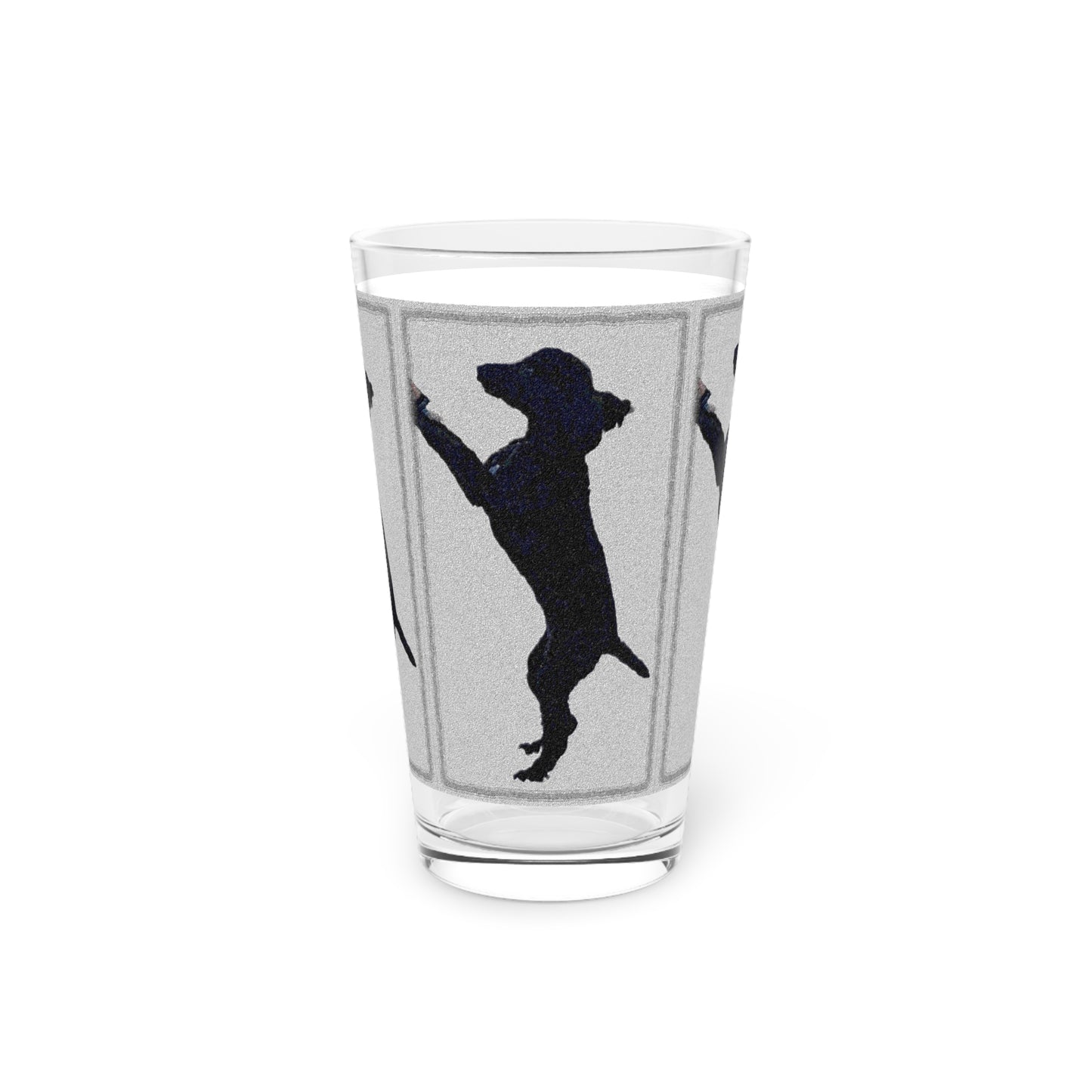 Pint Glass, 16oz ... Jett Stenzel ... "Having Fun With Dad & Friends" ... Rhett Creek, Idaho ... Spring 2023 ... Original Works ...