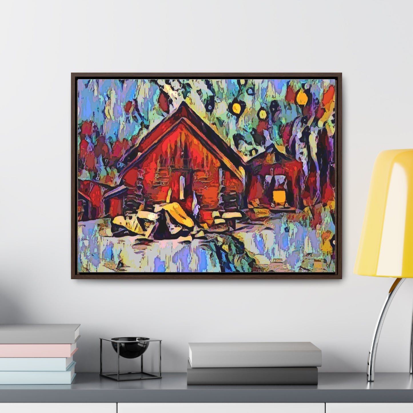 Gallery Canvas Wraps, Horizontal Frame ... A Very Abstract "Mountain Winter Scene" ... Original Works. Copyright Phot's Photo_LODA: Les Objets D'Art. December 2023 ...